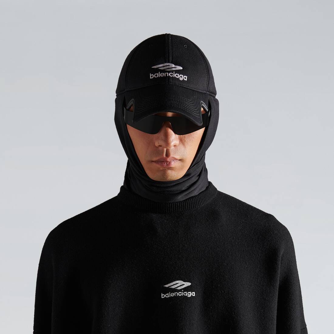 Men's Hybrid Cap in Black | Balenciaga US