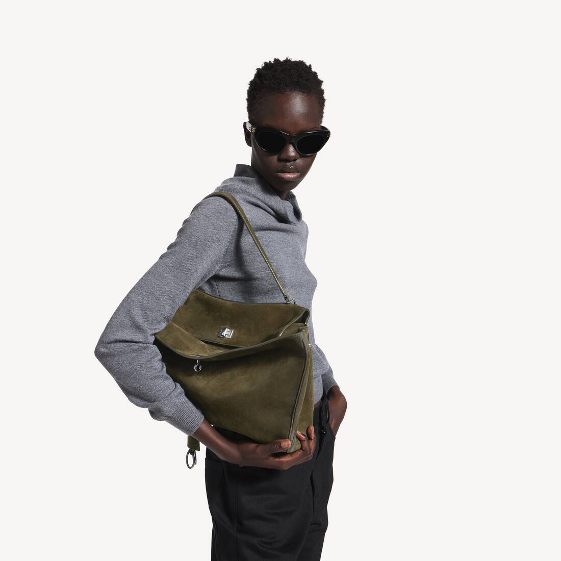 カーキ の ウィメンズ Rodeo ハンドバッグ ミディアム | Balenciaga JP