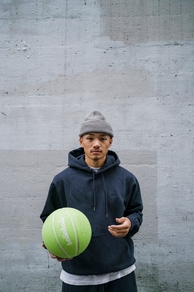 Small Logo Sweat Hoodie (dark heather navy) – ballaholicオンライン