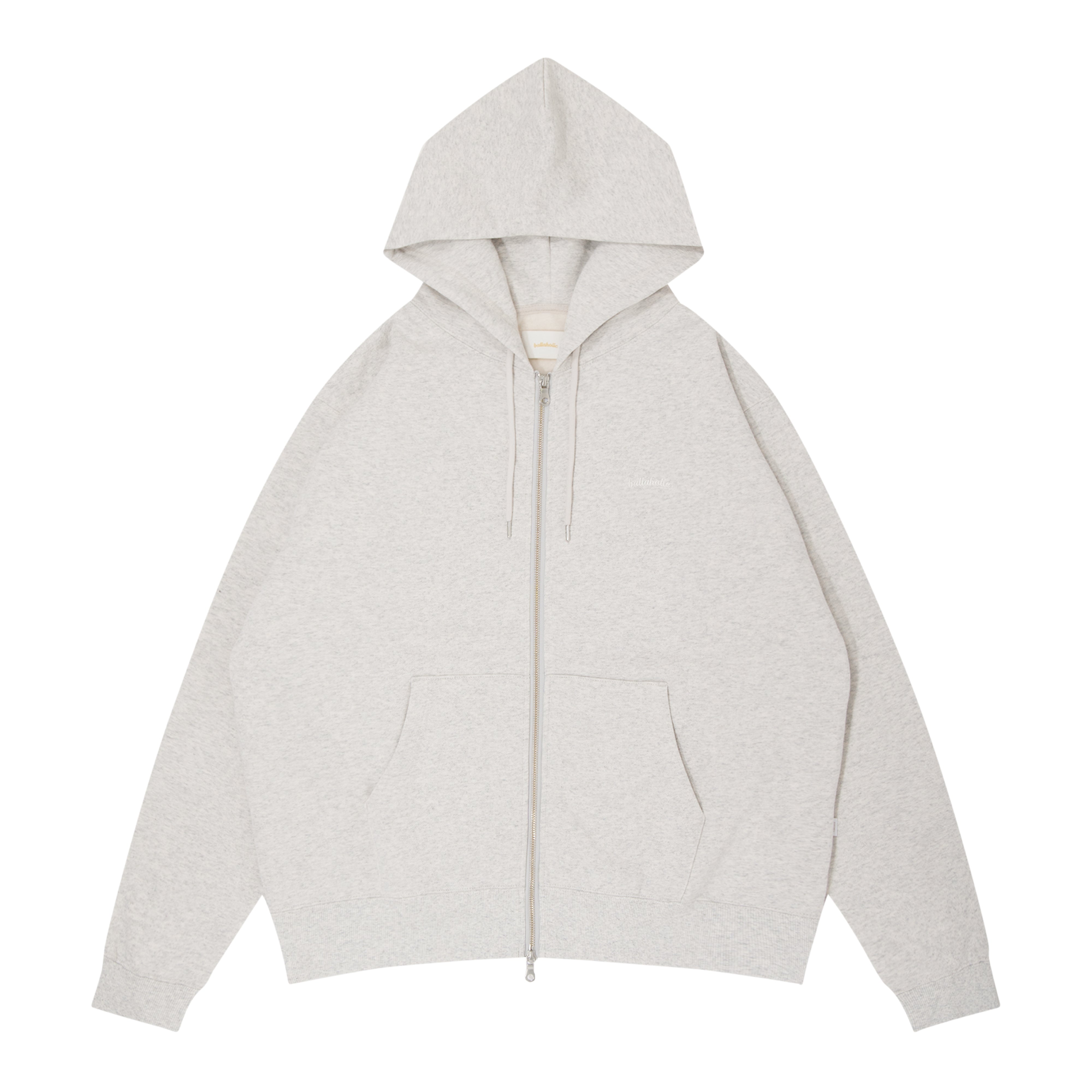 Small Logo Sweat Full Zip Hoodie (ash) – ballaholicオンラインショップ