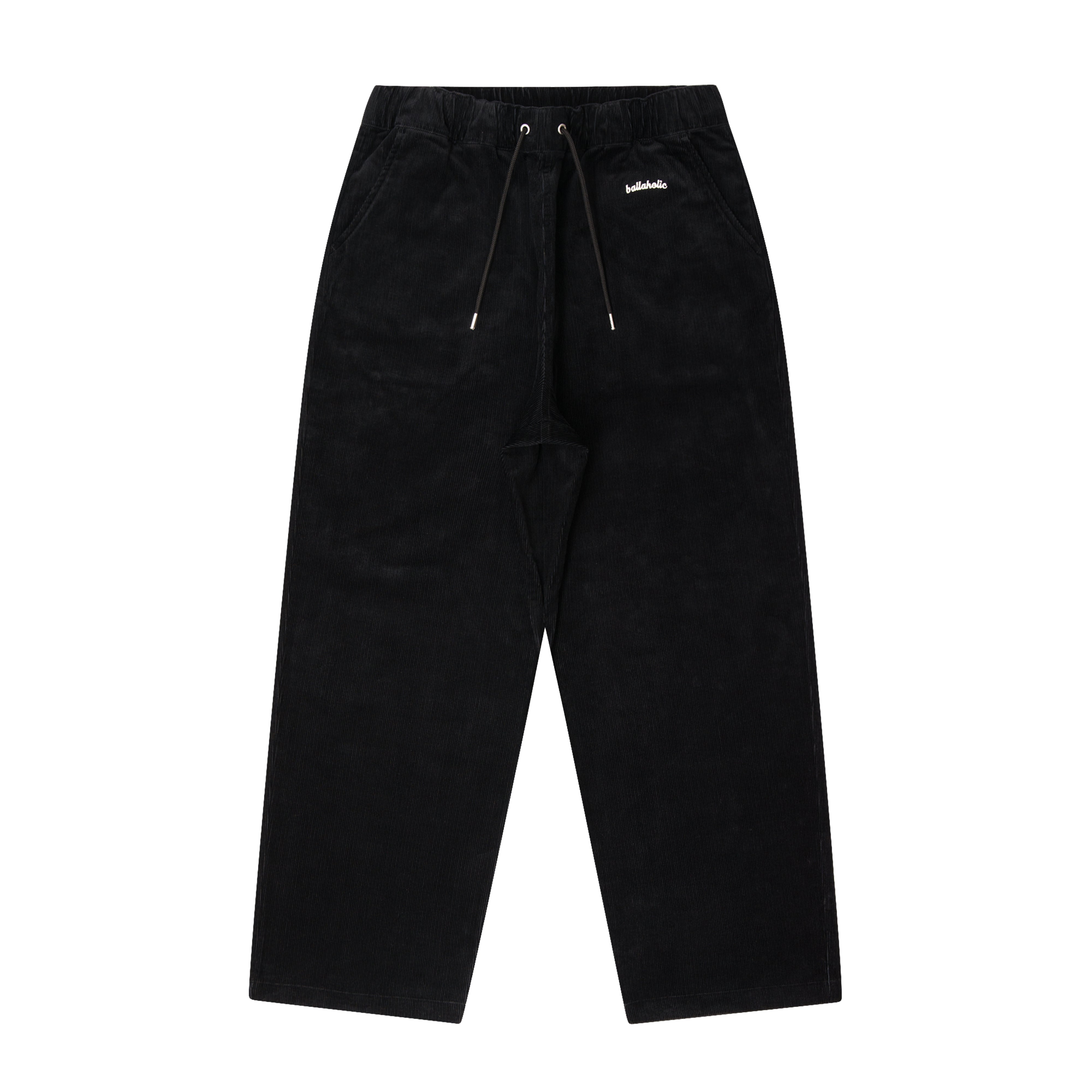 Logo Corduroy Pants (black) – ballaholicオンラインショップ