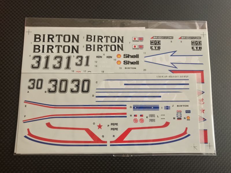 STUDIO27【SV-2005】1/20 サンダーボルトSV11 カナダGP - BARACCA