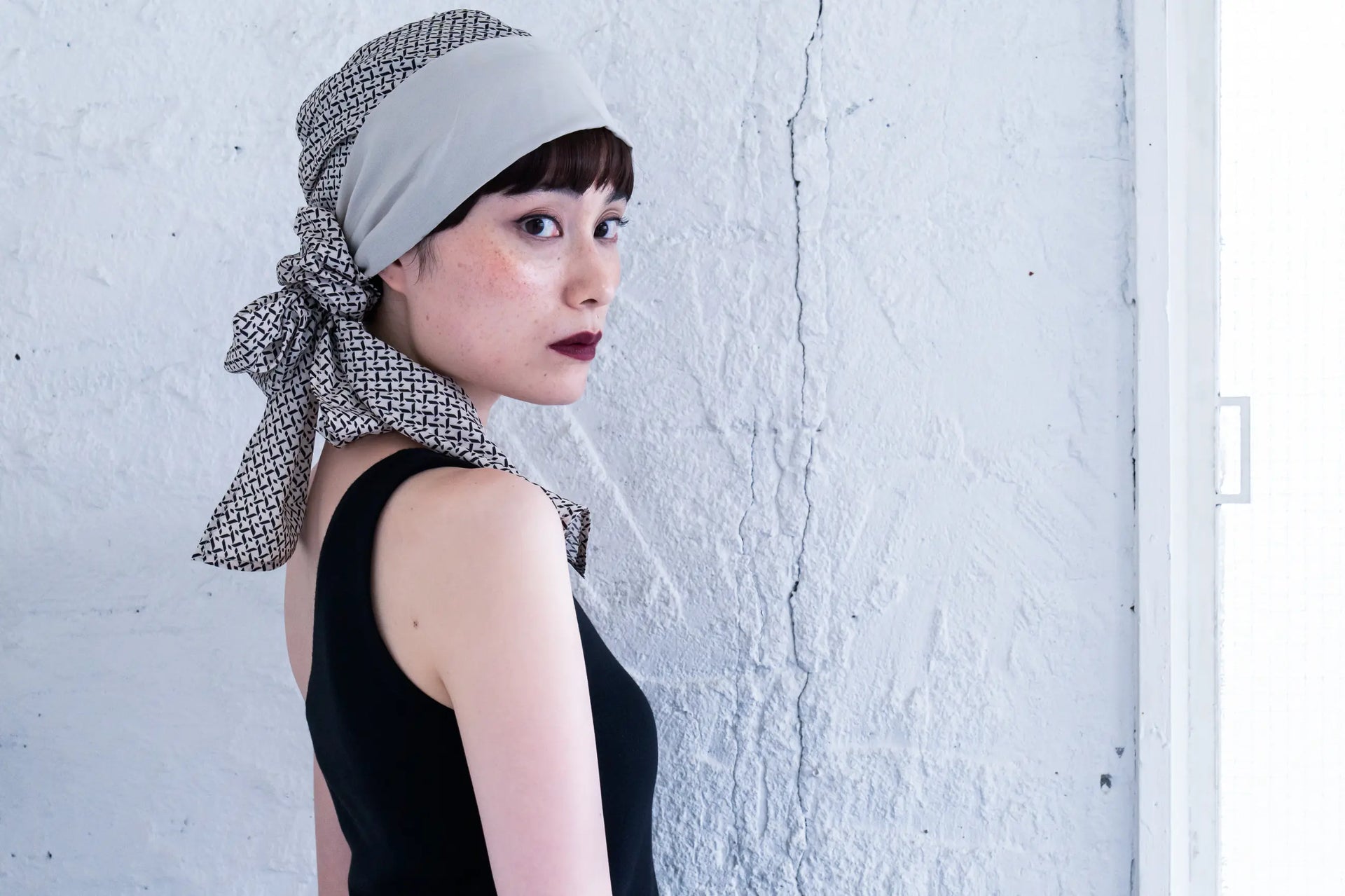 BAREN】前髪ウィッグ付きスカーフハットMサイズ SCARF HAT (M
