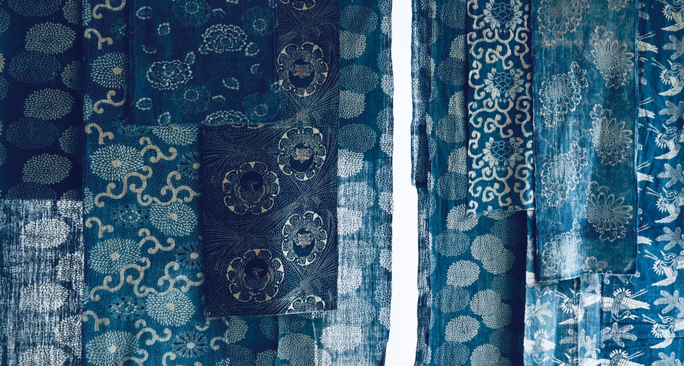ジャパン・ブルー」の魅力を現代の暮らしに — 藍染古布を使用した