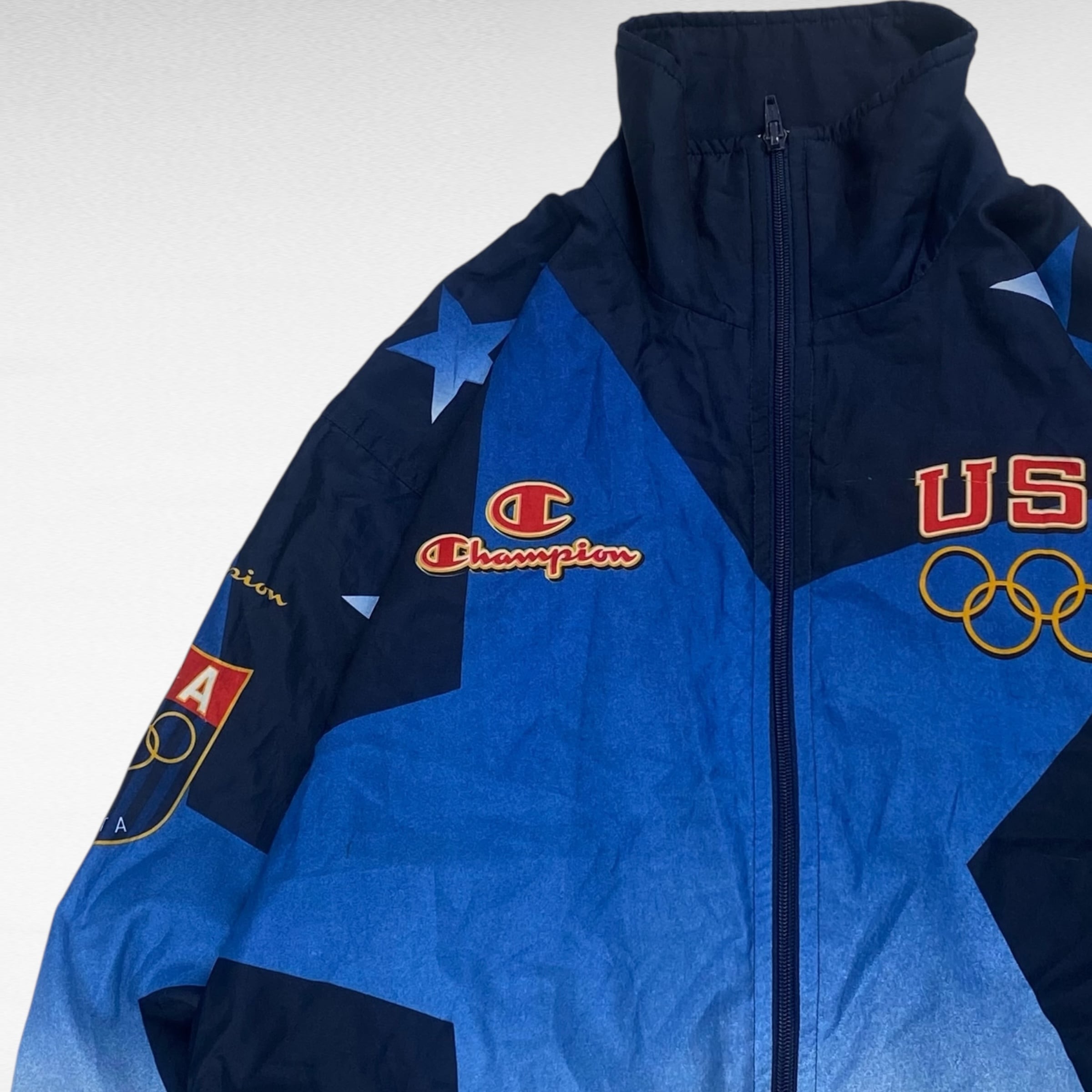 90's】 チャンピオン アトランタオリンピック ナイロンジャケット