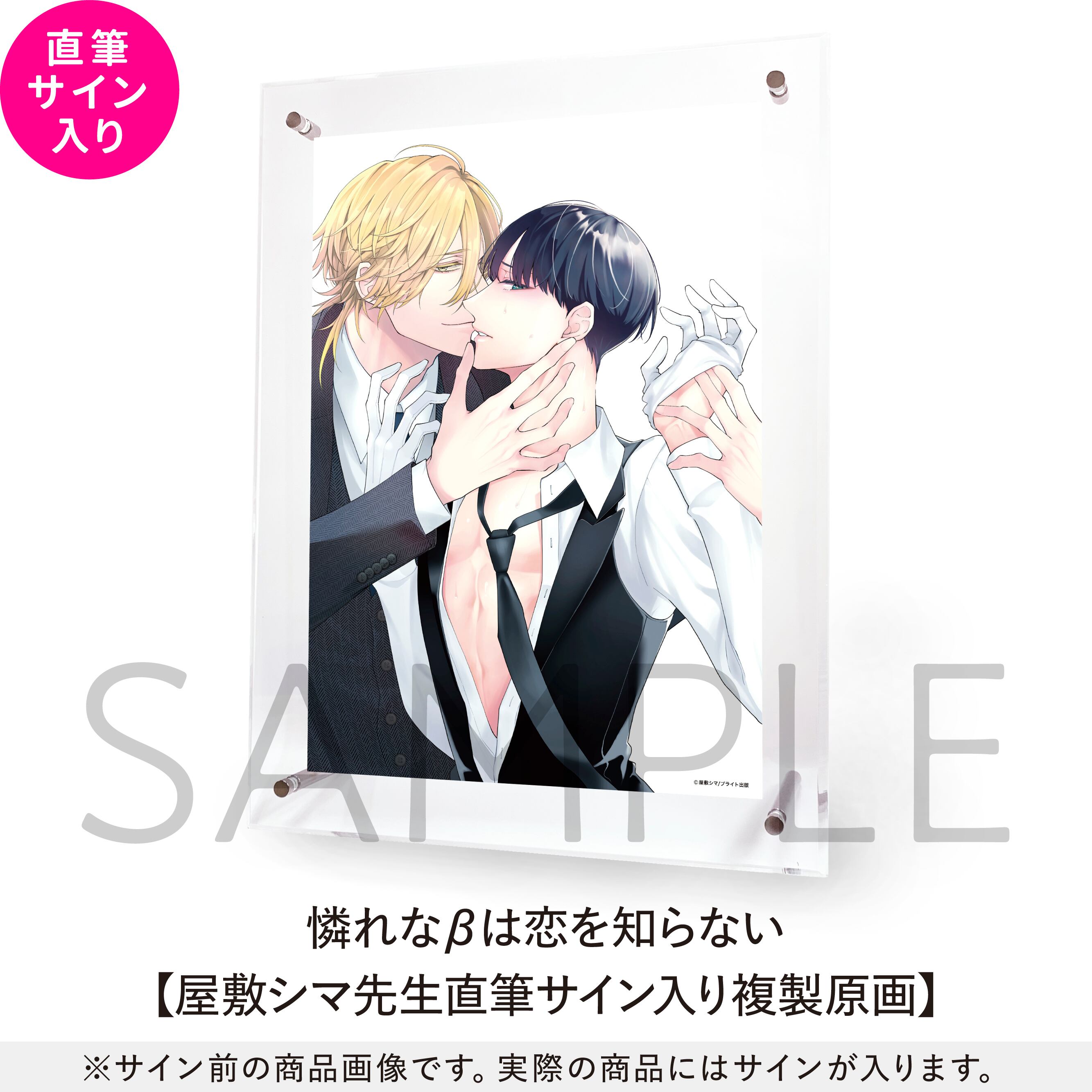 憐れなβは恋を知らない【屋敷シマ先生直筆サイン入り複製原画