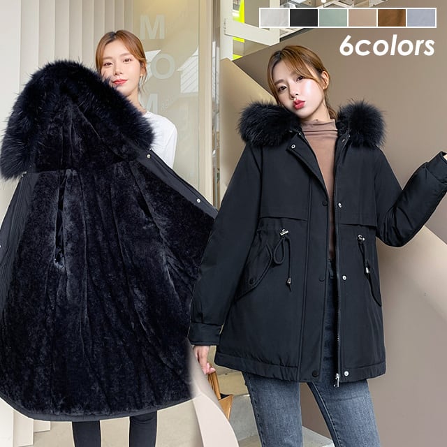 送料無料・即納】 裏ボア ジャケット コート フード付き フェイク