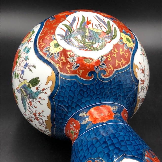 有田焼 藤井勝雲窯 染錦花鳥瓢型壷 | 有田焼ショップ まるとも陶磁器