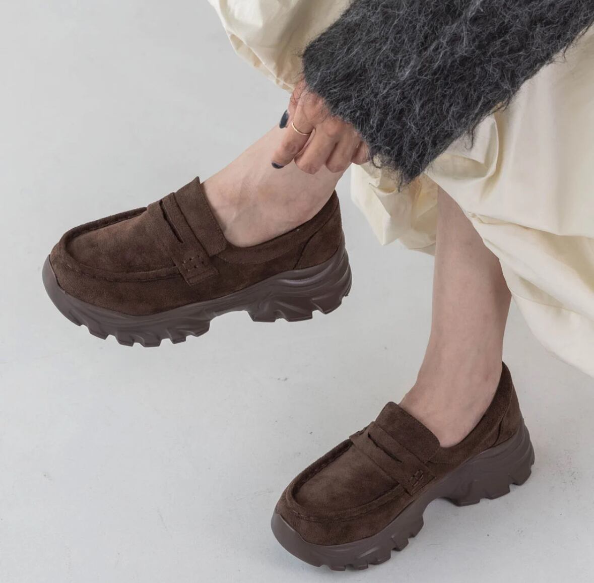 スニーカーソールローファー 【S-LLサイズ展開・軽量】 1Z5849