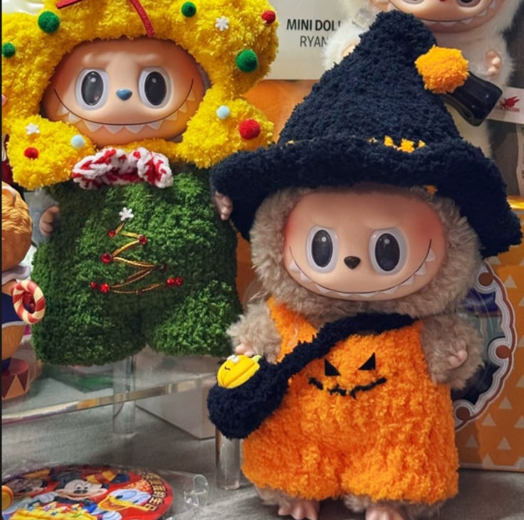 帽子+オールインワン+バッグ】ハロウィン ラブブ 15cm/17cm 手編み