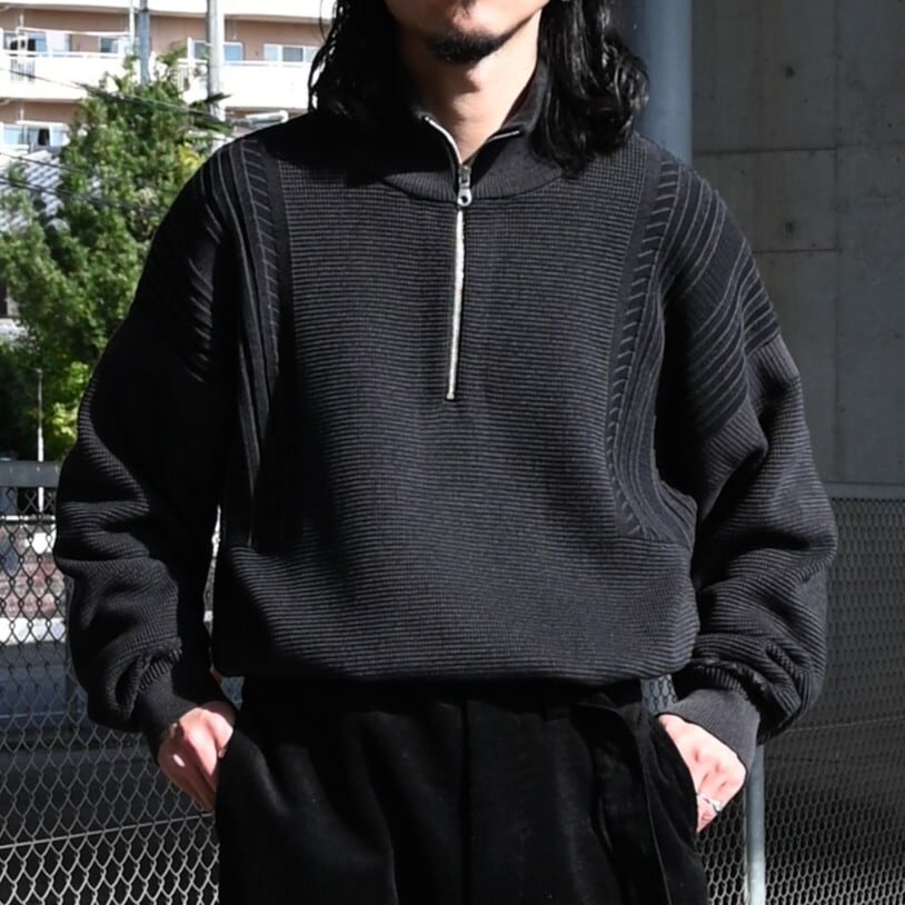 YASHIKI / Fuyushigure Half Zip Knit | GANKO