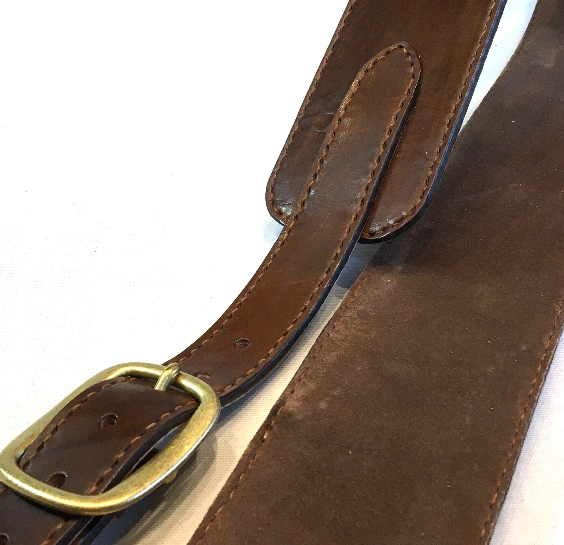 本革製ギター・ストラップ（スターコンチョ／茶革）st137 | wizardleather