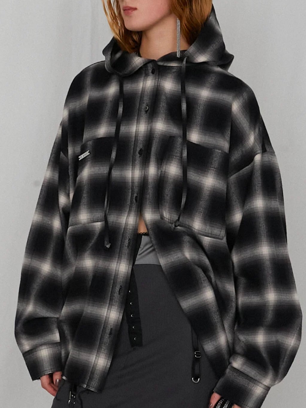 25SS】PRANK PROJECT プランクプロジェクト / Hooded Check Shirt