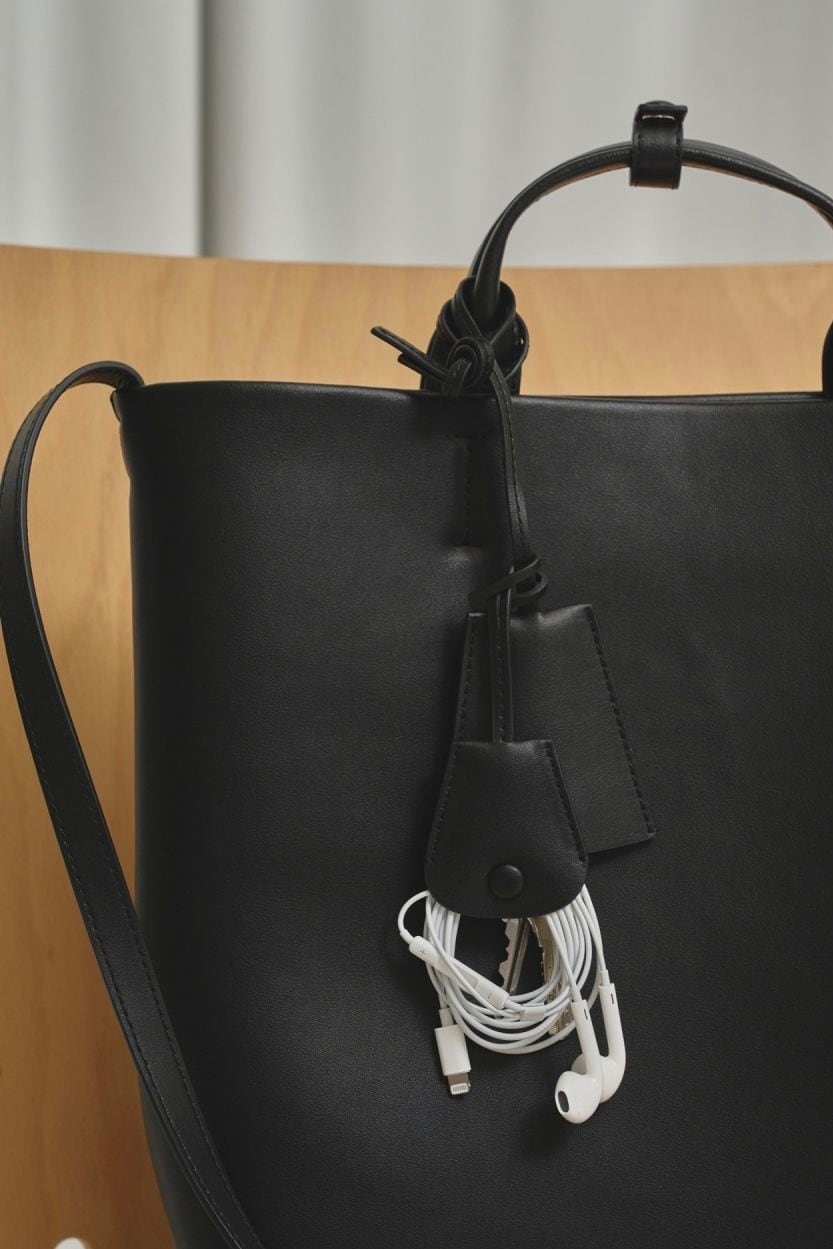 TODAYFUL Useful Leather Bag (L) ユーズフルレザーバッグ Black