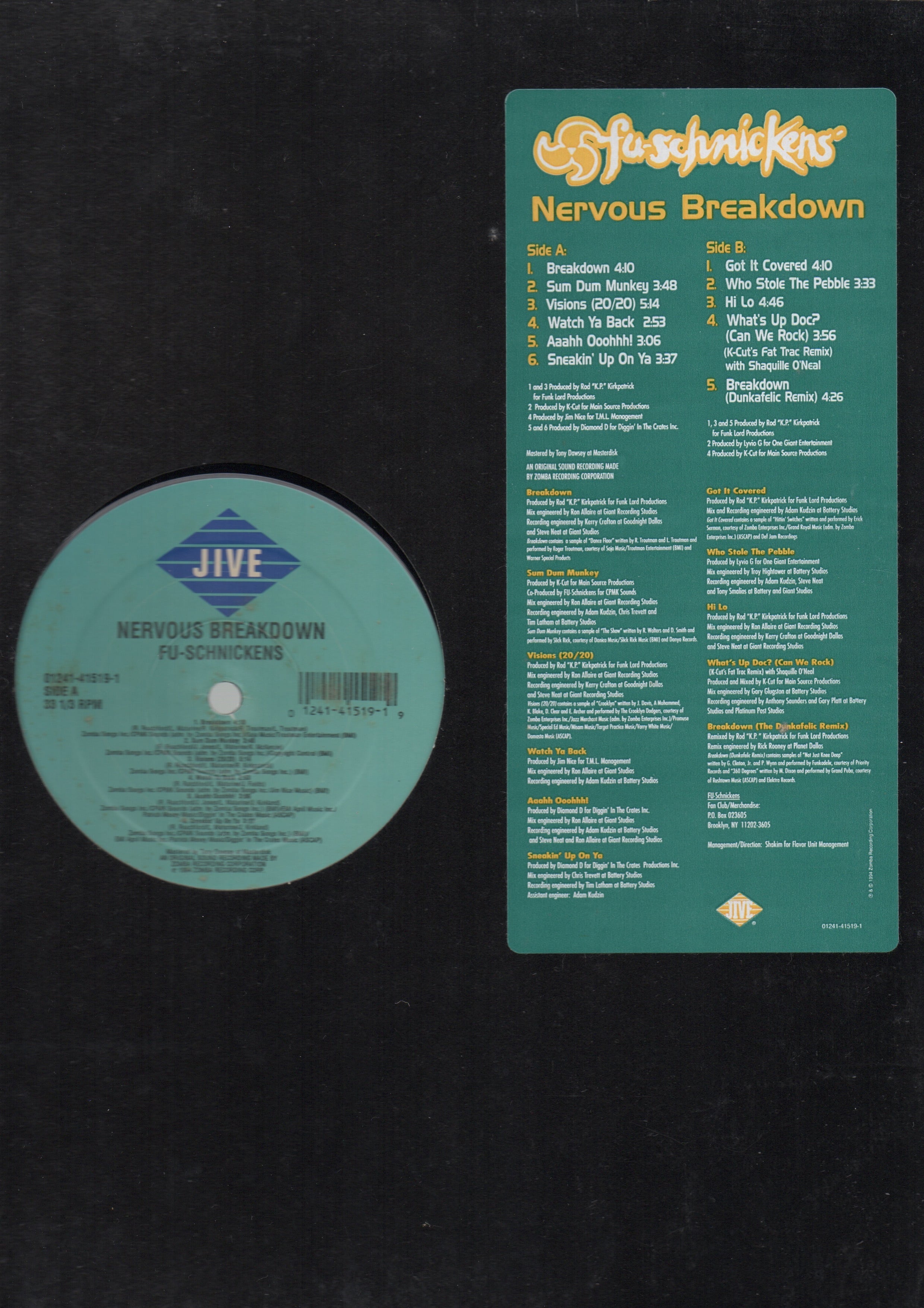 LP】FU-SCHNICKENS / NERVOUS BREAKDOWN | COMPACT DISCO ASIA