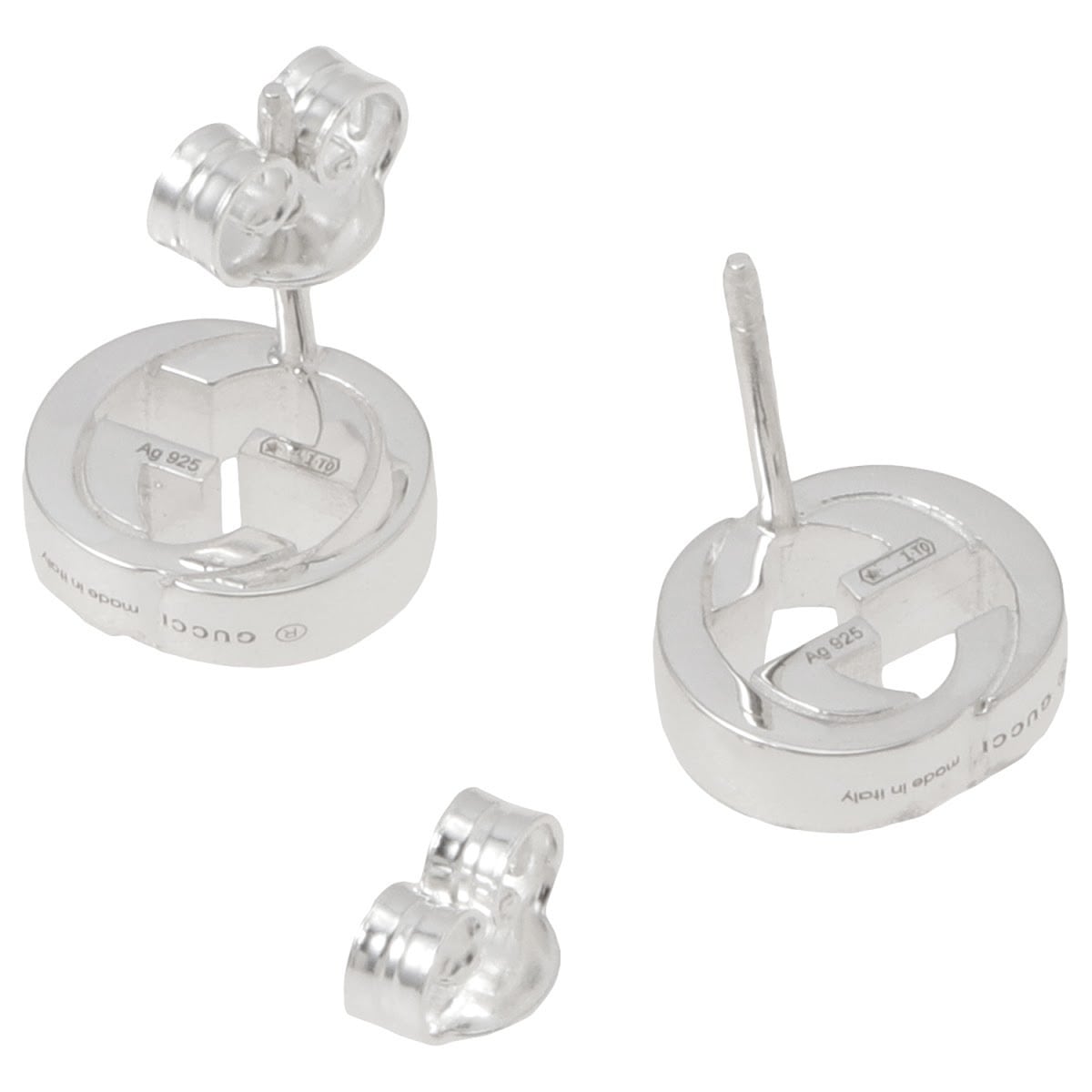 GUCCI グッチ シルバーインターロッキングG ピアス | CHANEL、Dior