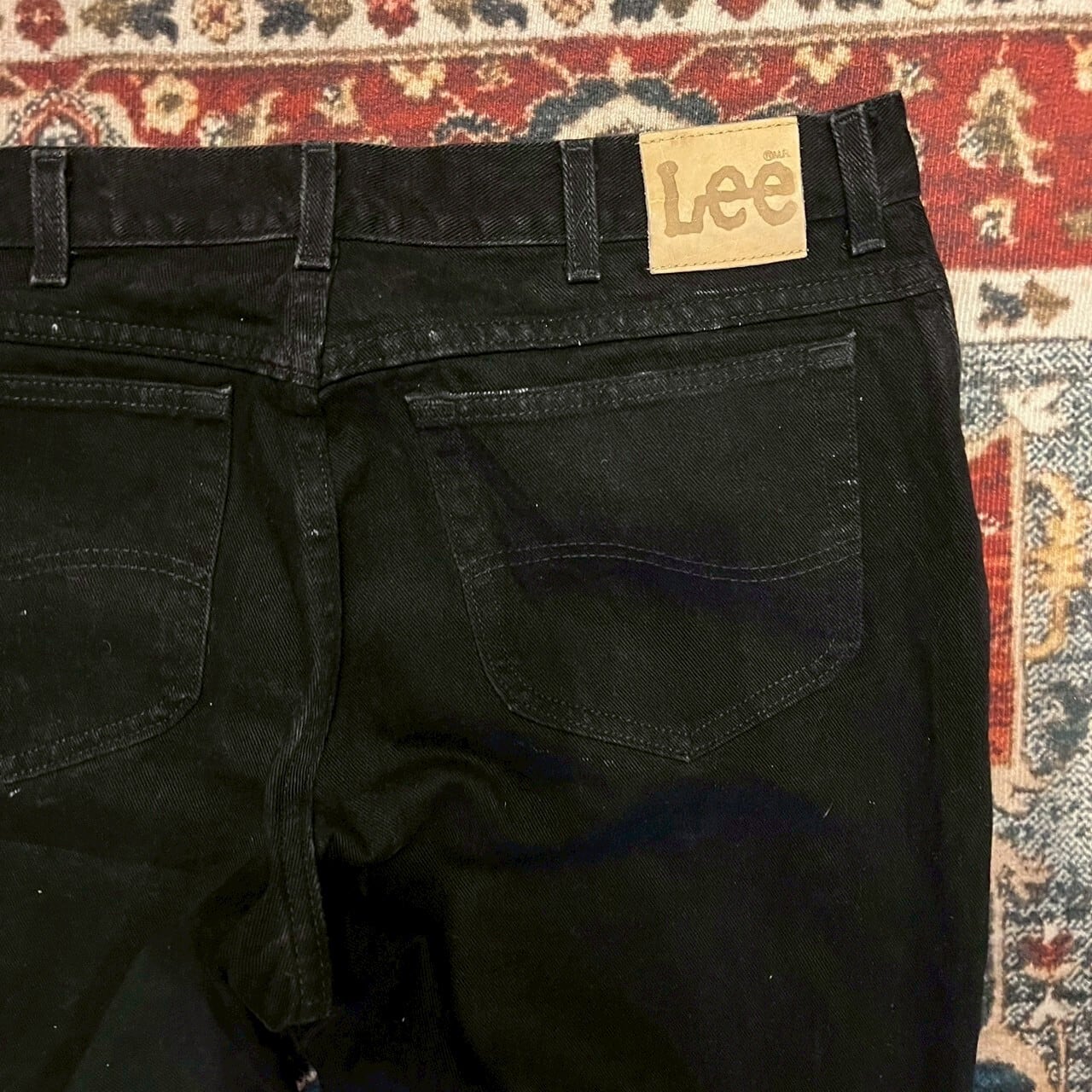 90s USA製 Lee ブラックデニム デニムパンツ W40 L30 W98cm XL