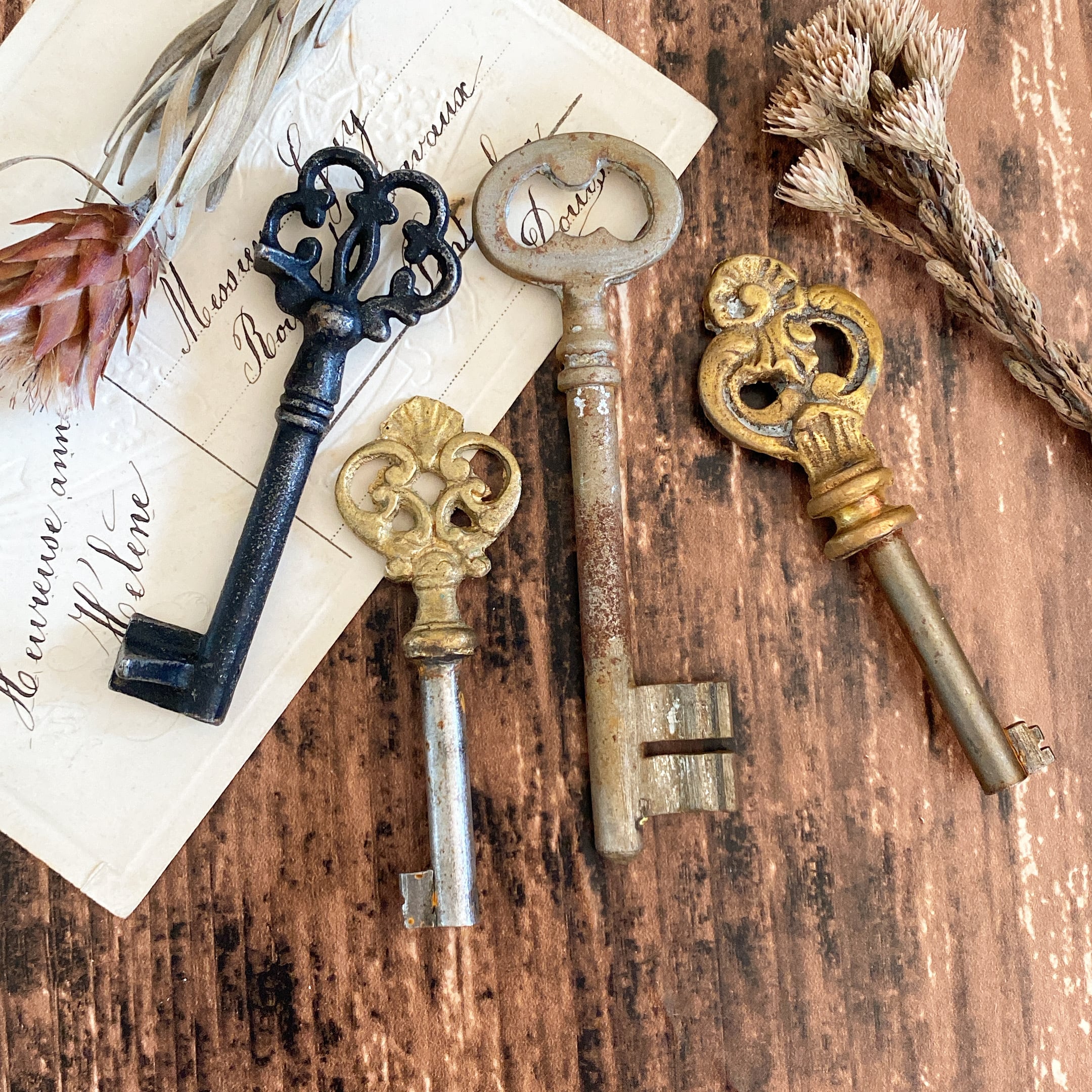 1900-1920年代 装飾のついた古い鍵【フランスアンティーク】 | Akrasia