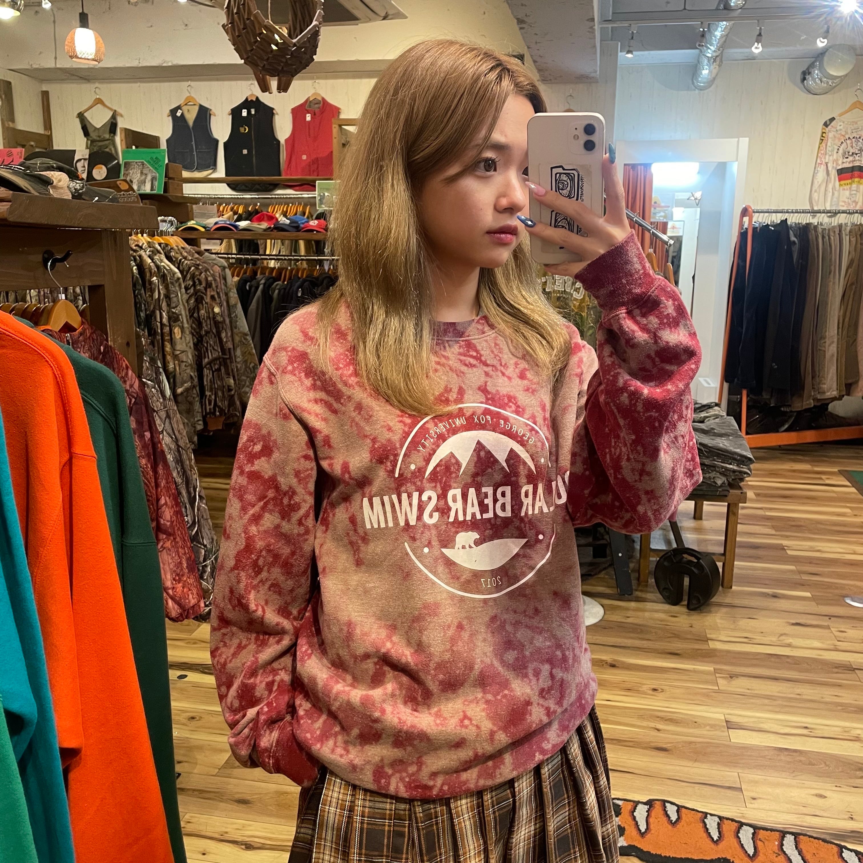 USEDスウェット】ブリーチ加工 | 古着屋KAKAVAKA