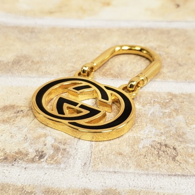 未使用 オールドグッチ ☆ ヴィンテージ GG キーホルダー イタリア製