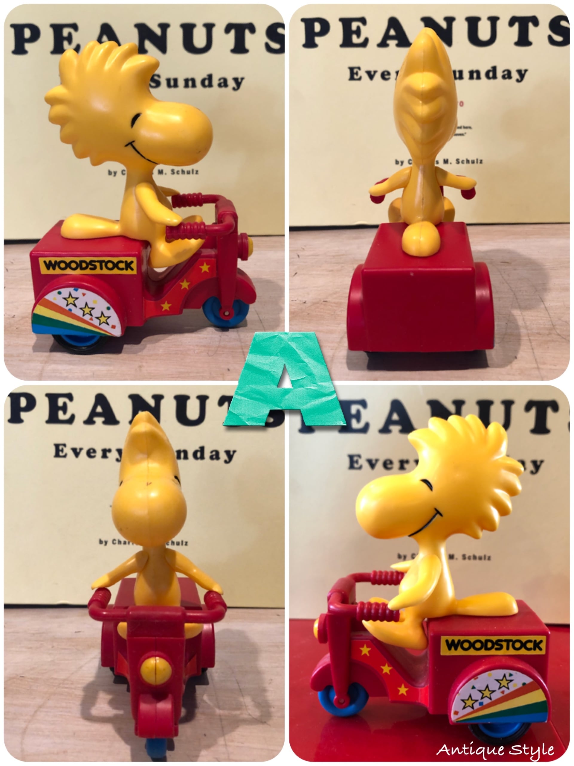 60-70年代 Peanuts スヌーピー ウッドストック おもちゃ バイク USA