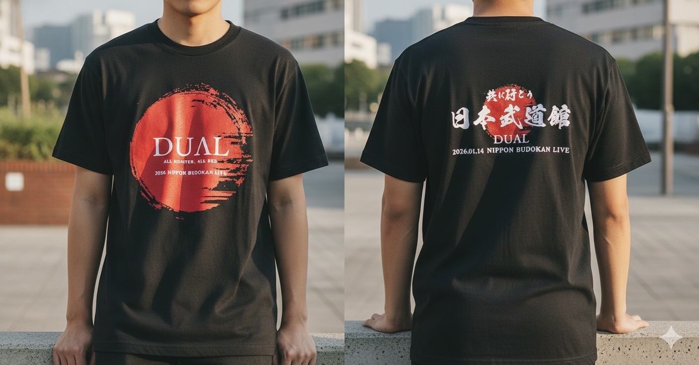 DUAL Tシャツ〜共に行こう日本武道館2026〜 | DUAL official