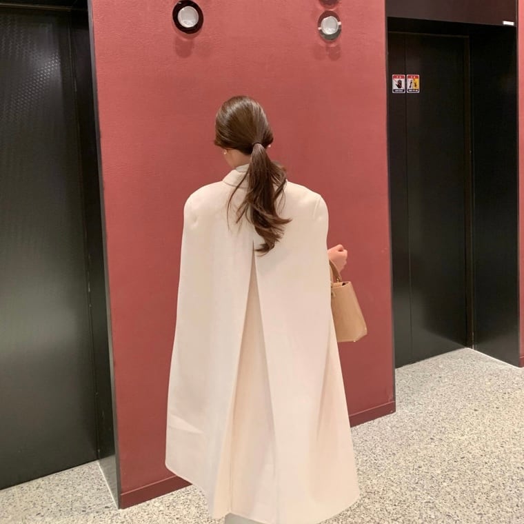 Tall✰︎全3色襟付きケープコート | mignon ange(セレクトショップ/BASE)