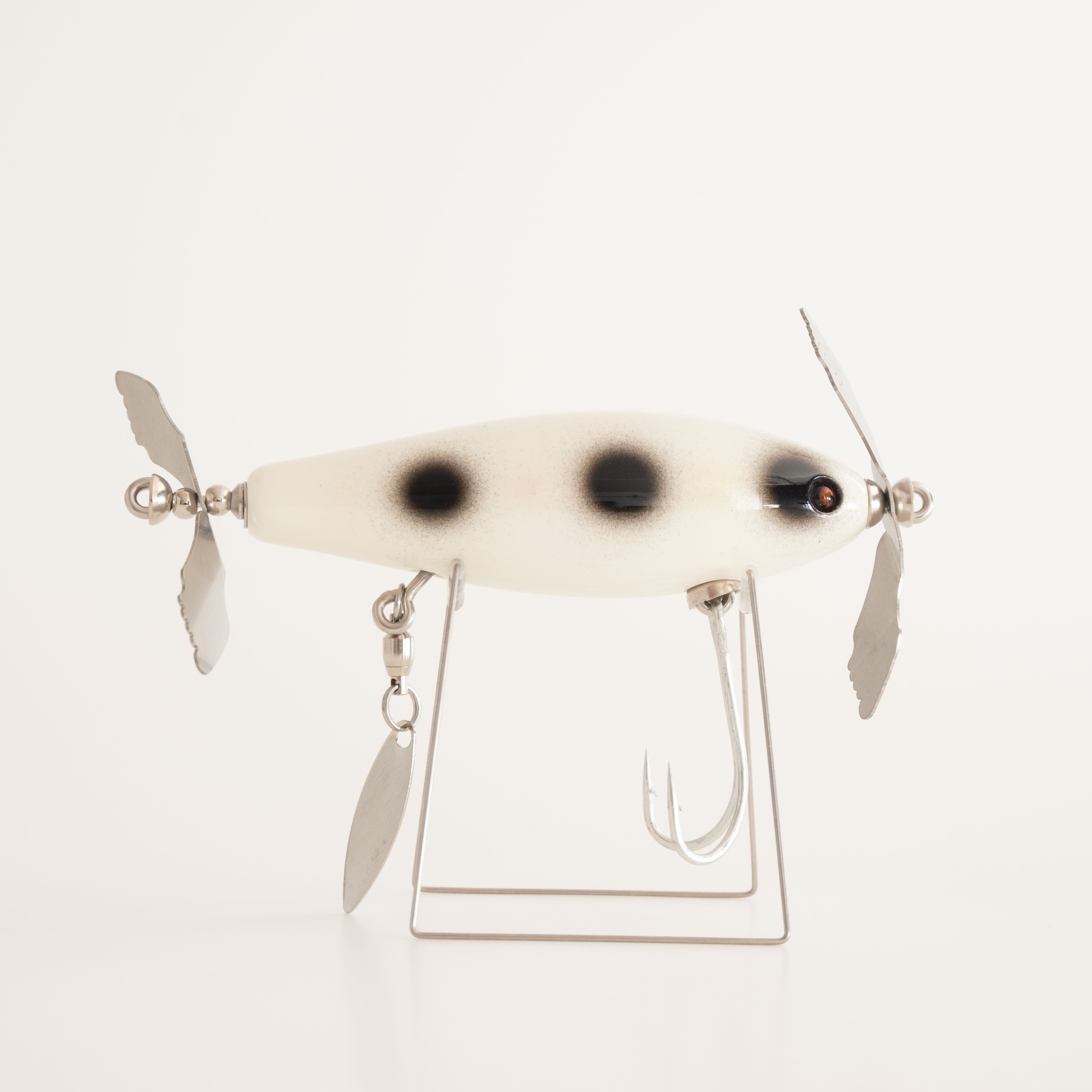 痴虫（ チムシ）小さい海馬75 WSルアー 白ホネスポット Soak up the