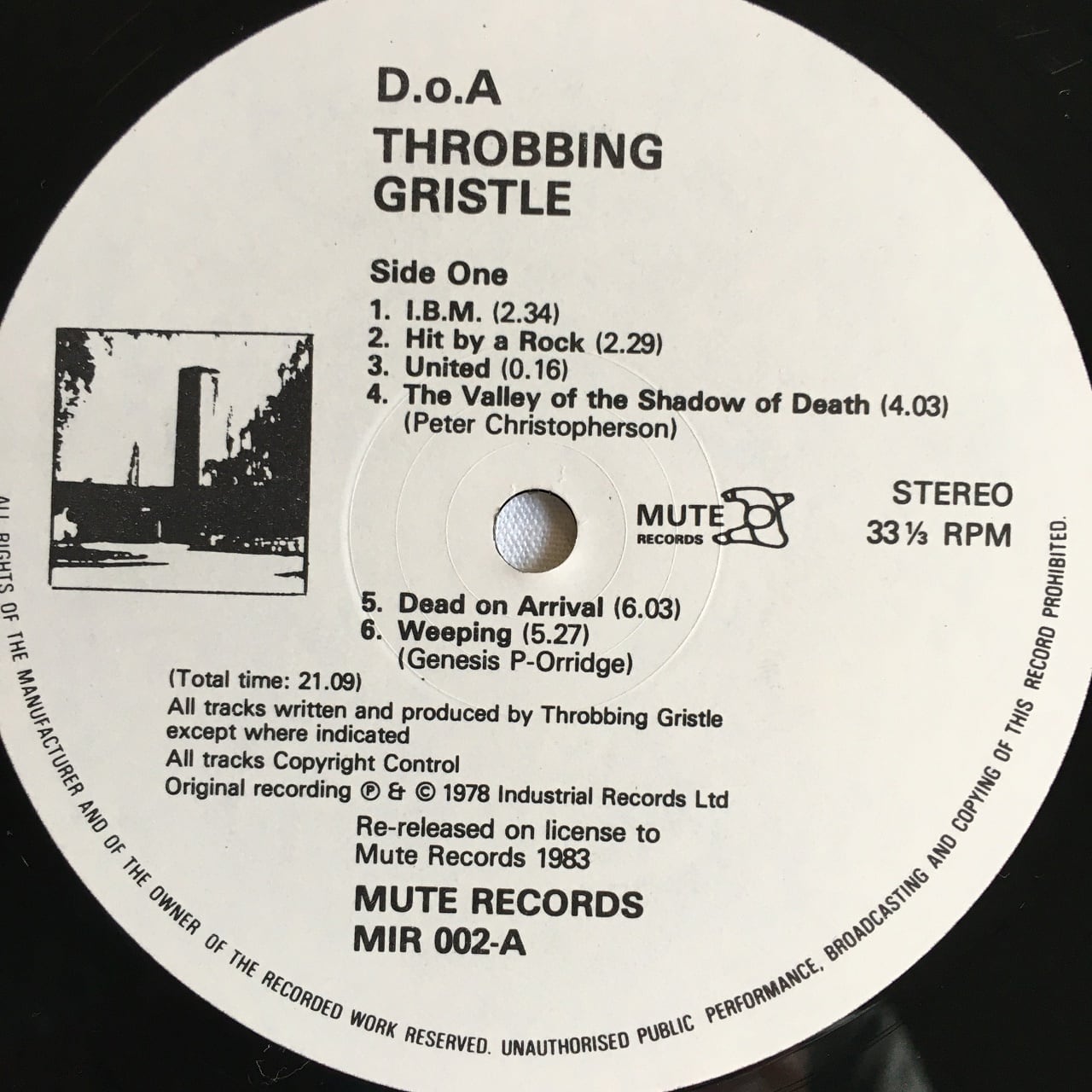LP】Throbbing Gristle – D.o.A. The Third And Final Report