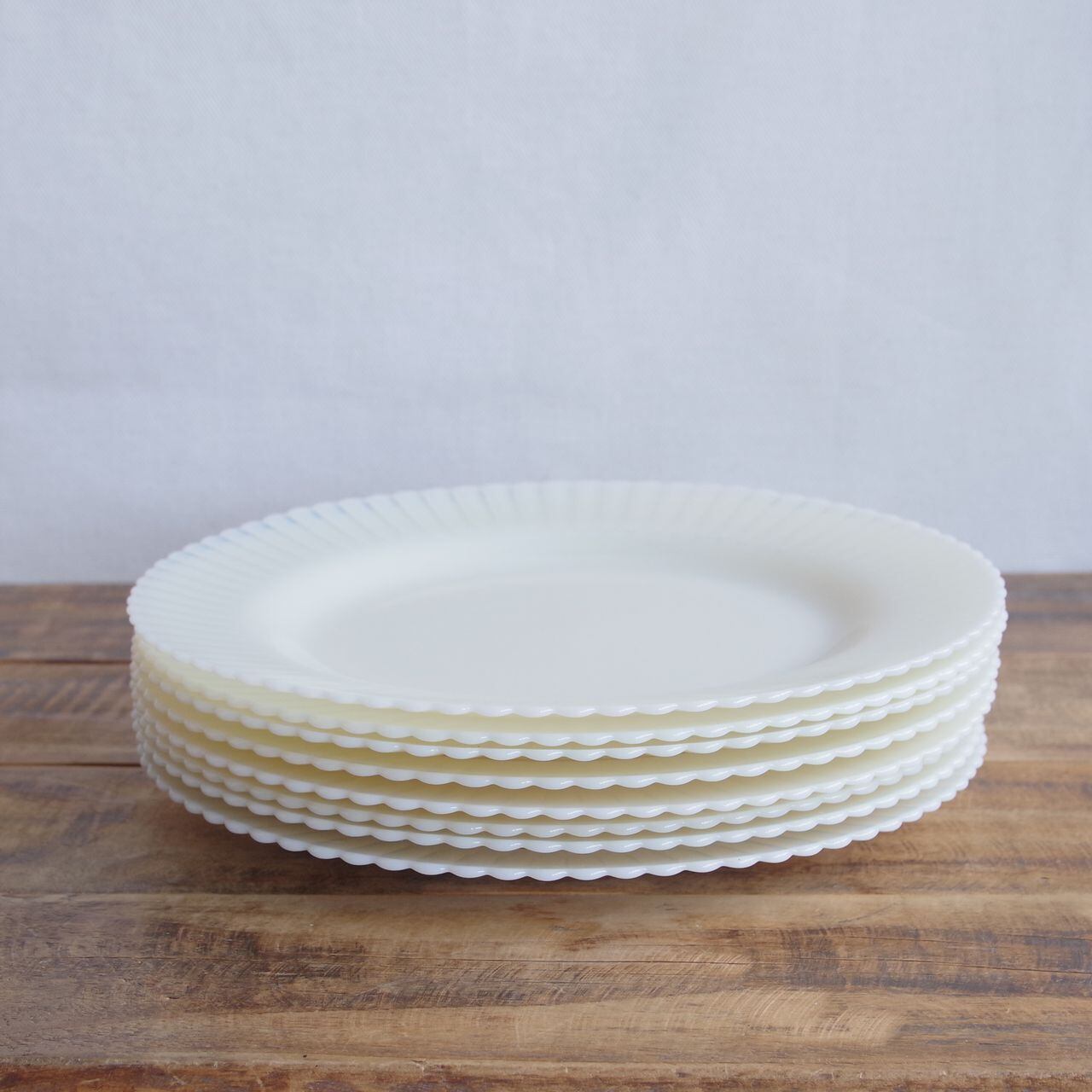 マクベスエバンス ペタルウェア クレマックス ミルクガラス ランチ