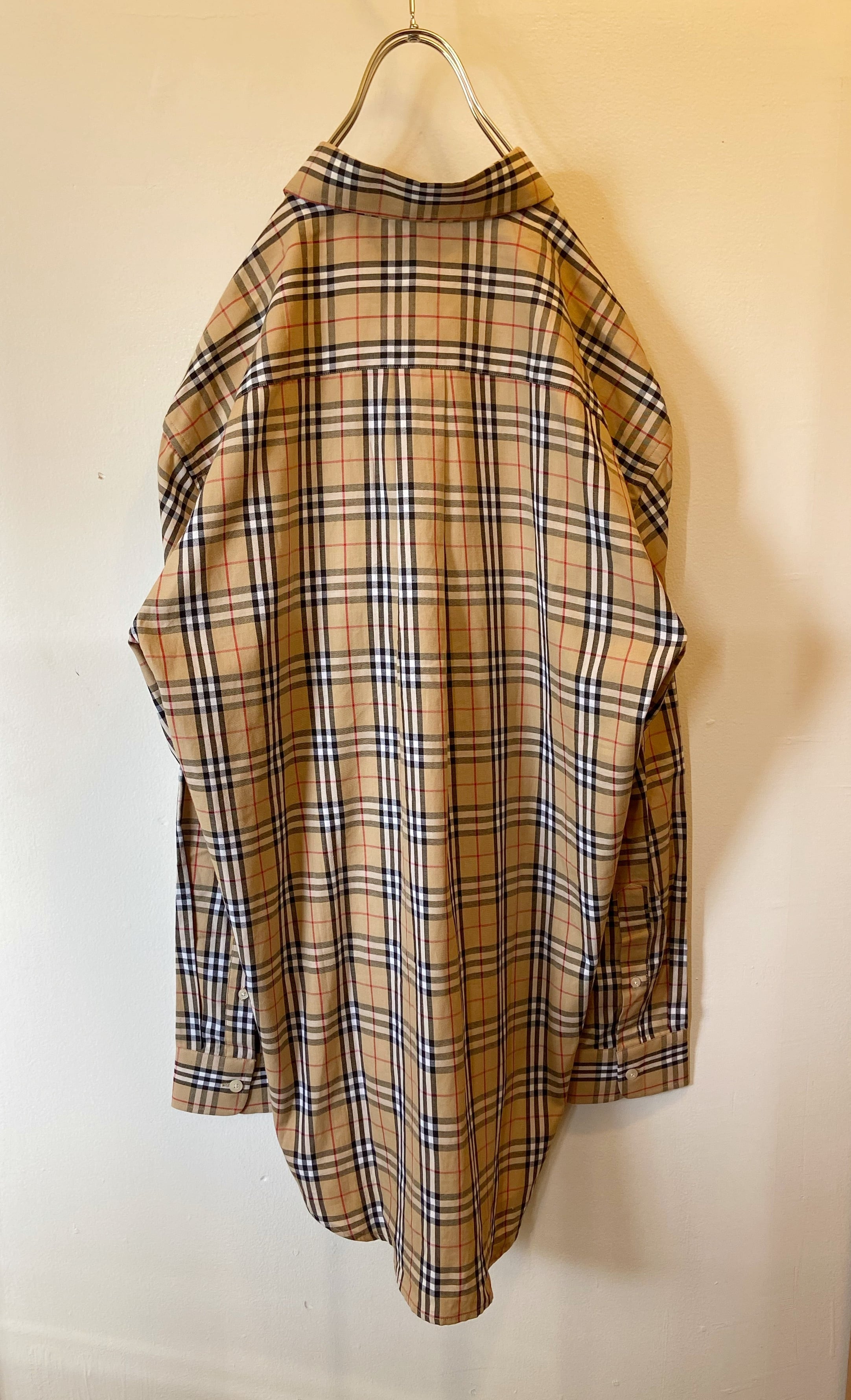 BURBERRY/バーバリー ノバチェックシャツ 刺繍ロゴ入りシャツ | 【古着