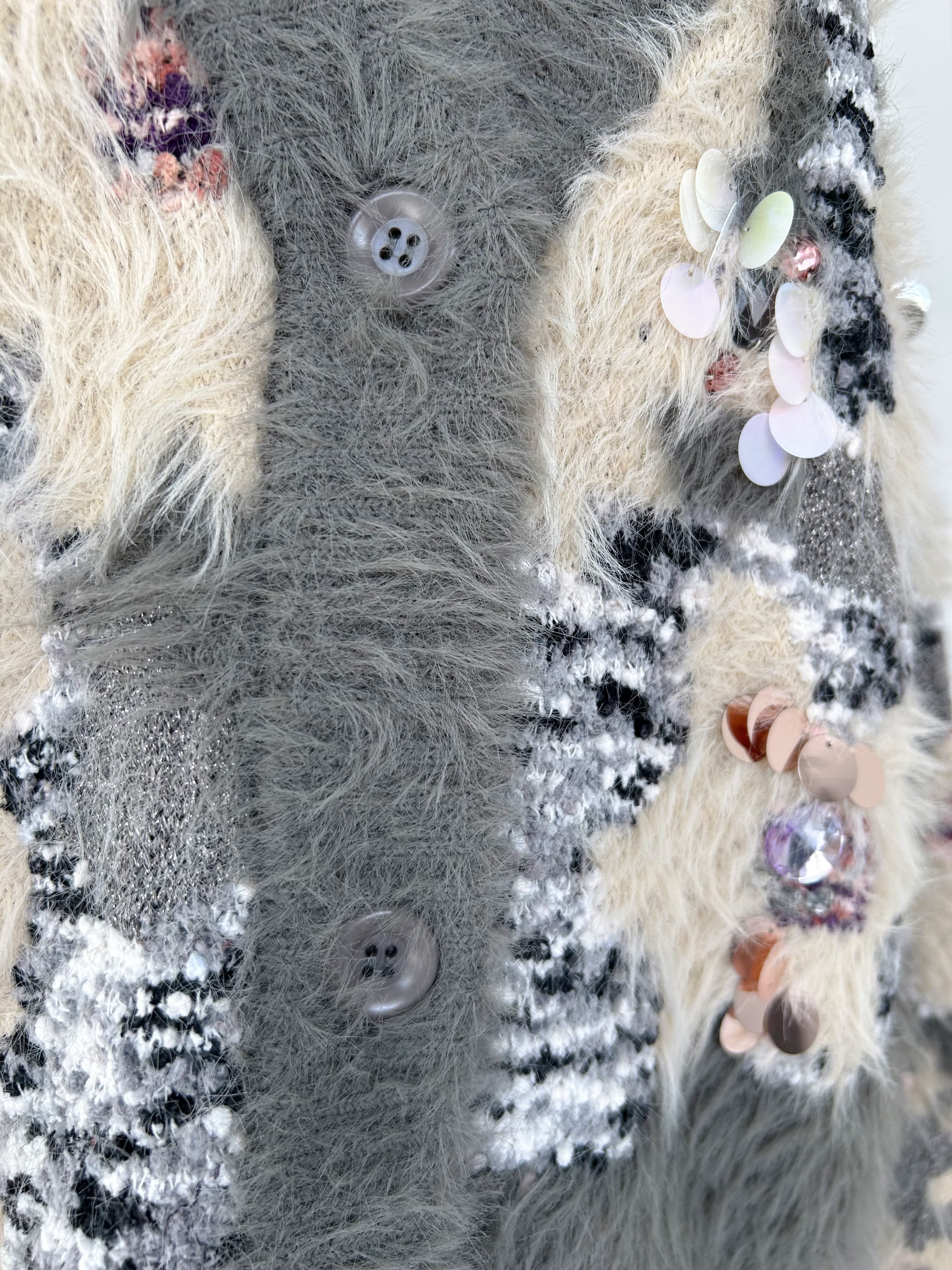 COEL 花柄ビジューシャギーカーディガン | KOKO