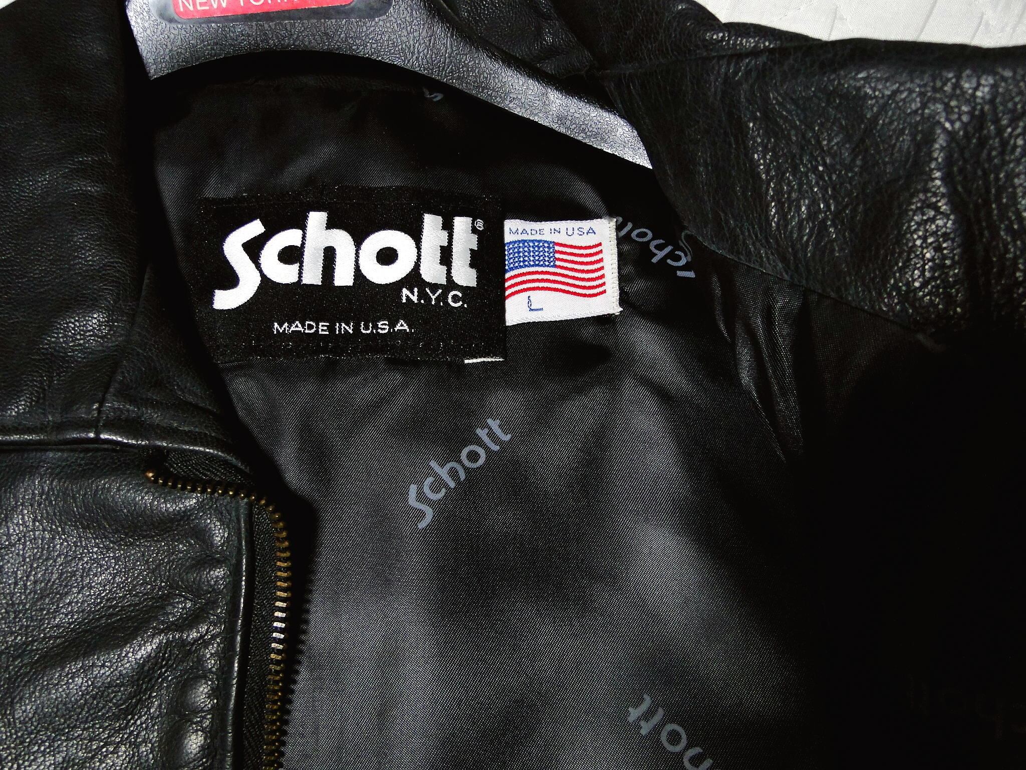 90's ショットSchott 243VW ライダース シングルベスト デッドストック