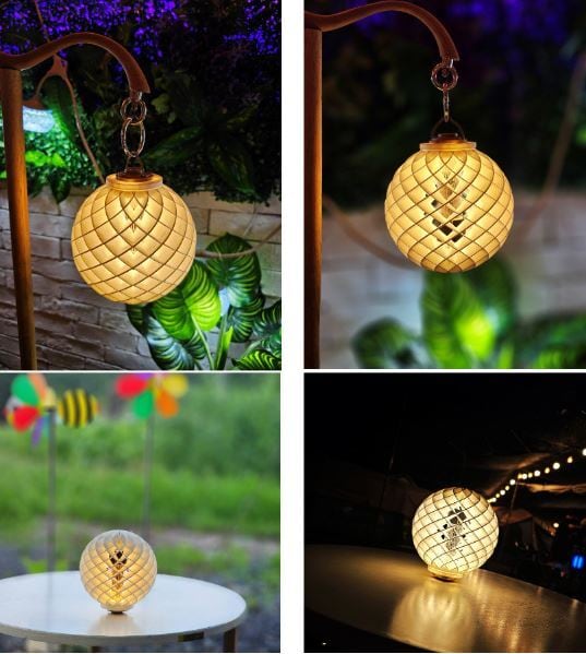 ランタンシェード 雪の結晶の影 ゴールゼロ・ブラックドッグ互換（ONJ