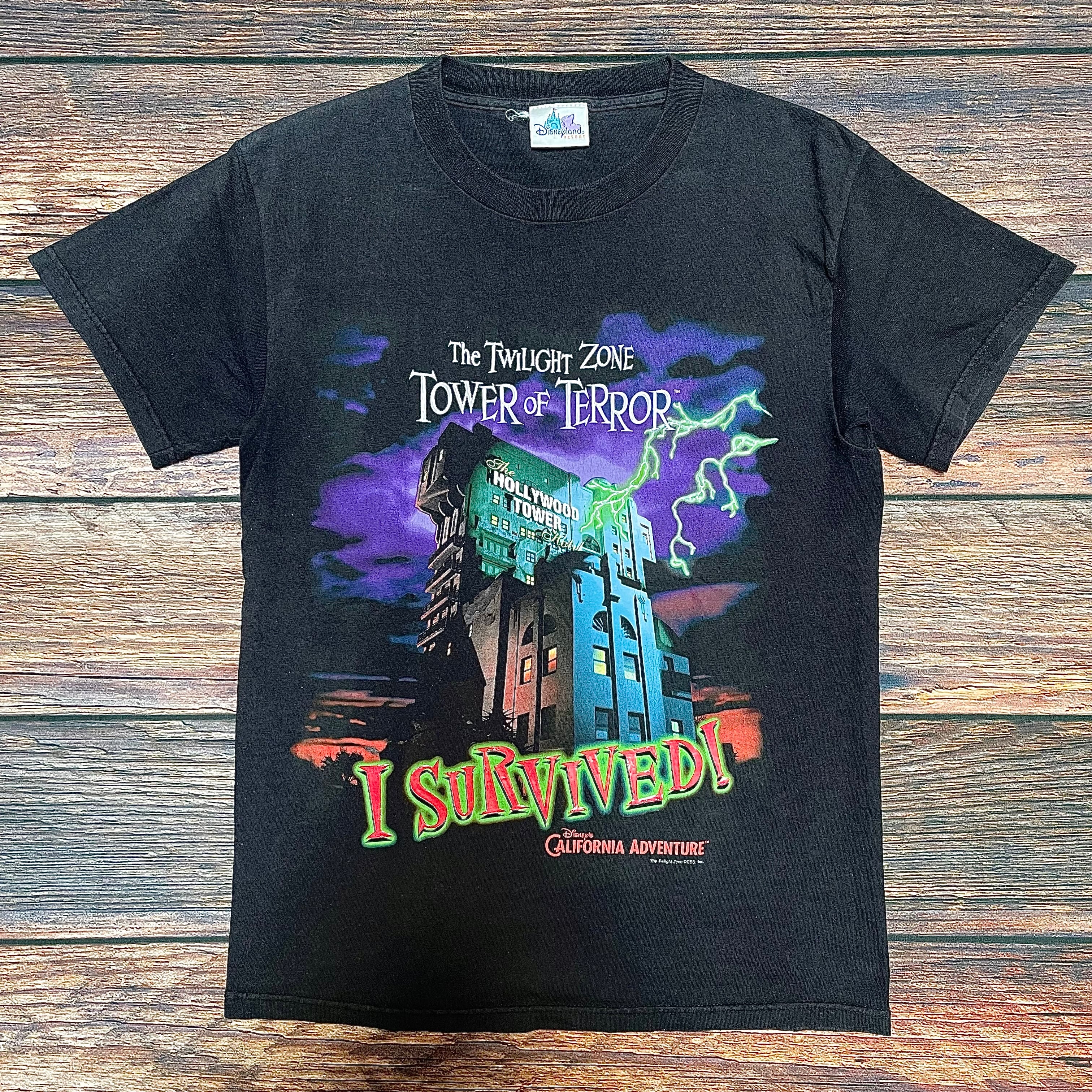 90's~ Disney ディズニー タワー・オブ・テラーTシャツ | 古着屋DIGDIG