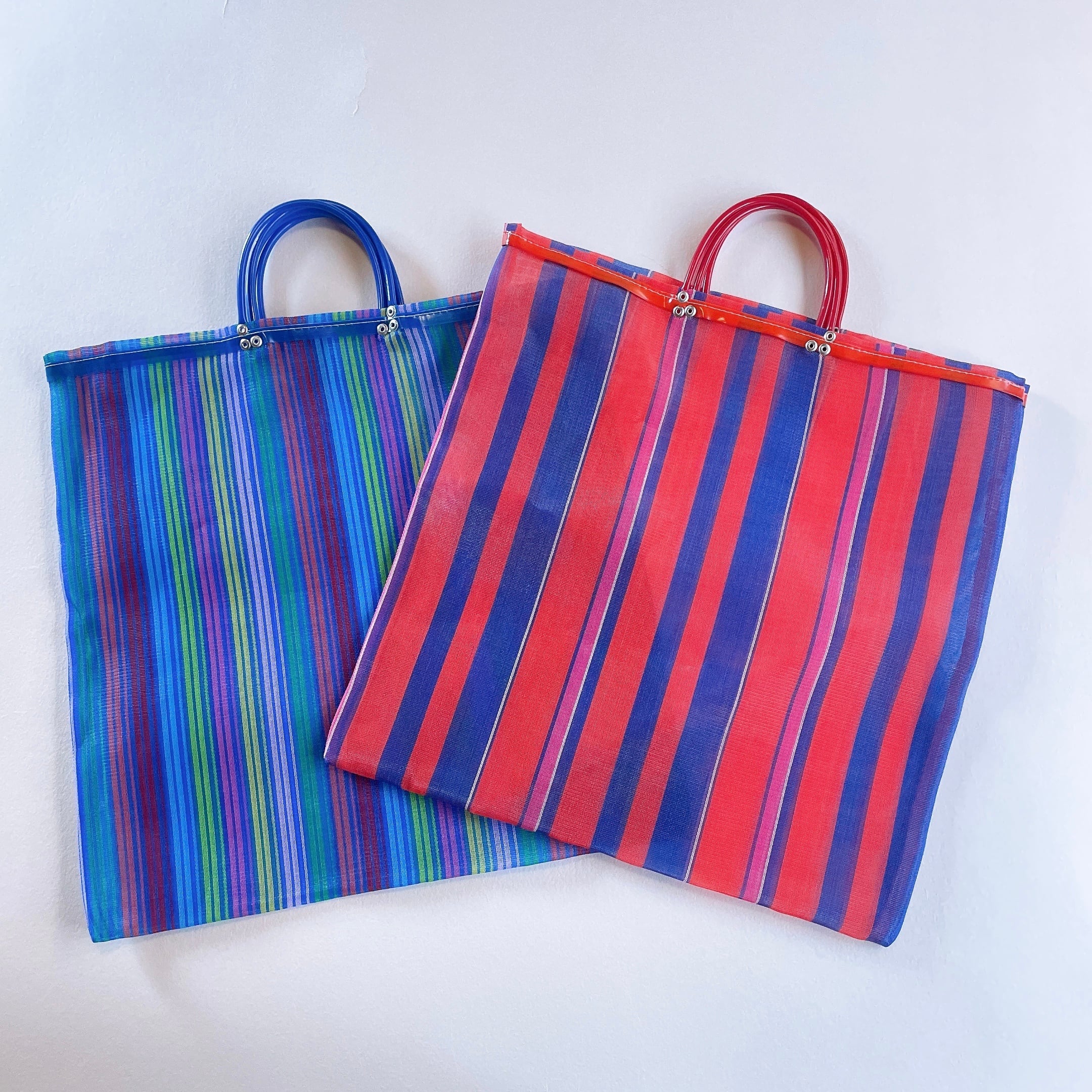 メキシコ オアハカ レトロ メッシュ メルカド バッグ L サイズ 古着