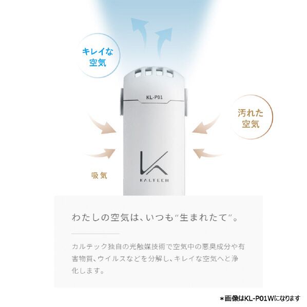 カルテック パーソナル空間除菌・脱臭機 首掛けタイプ MY AIR ブラック