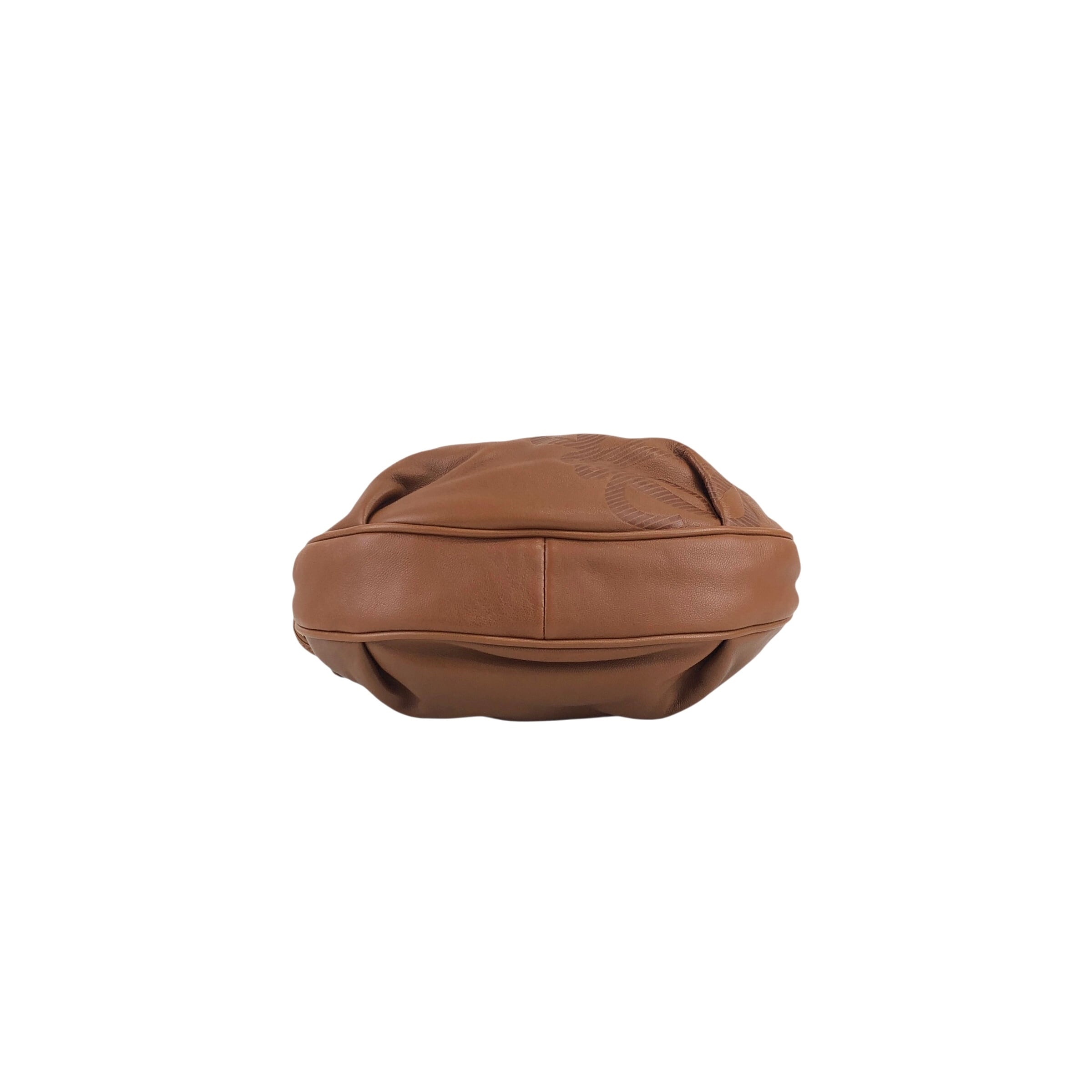 LOEWE ロエベ ショルダーバッグ ブラウン アナグラム ナッパレザー