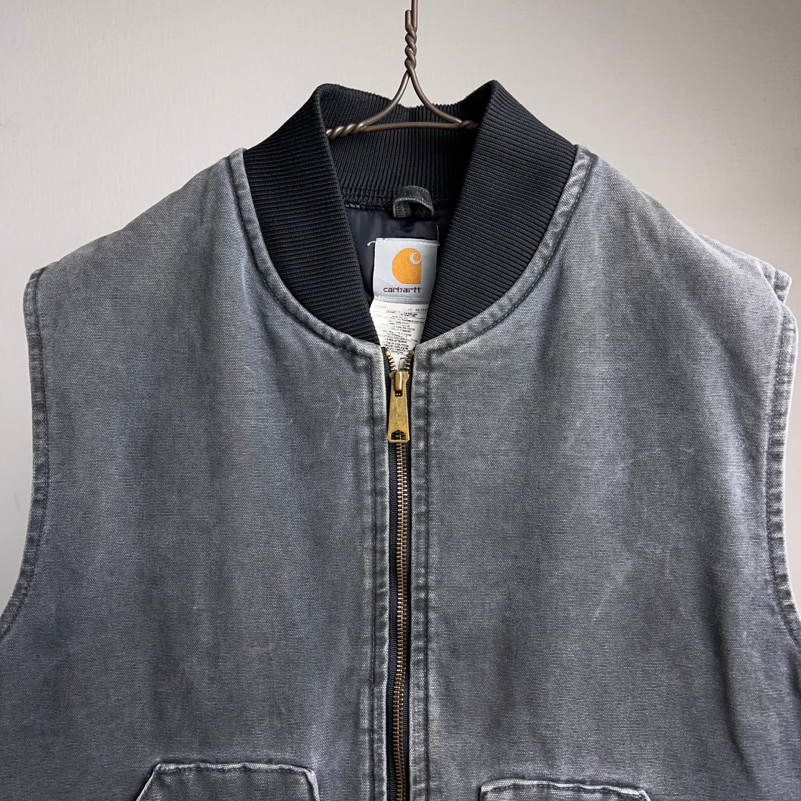 Carhartt” Duck Vest USA製 SIZE XL カーハート ダックベスト スミクロ