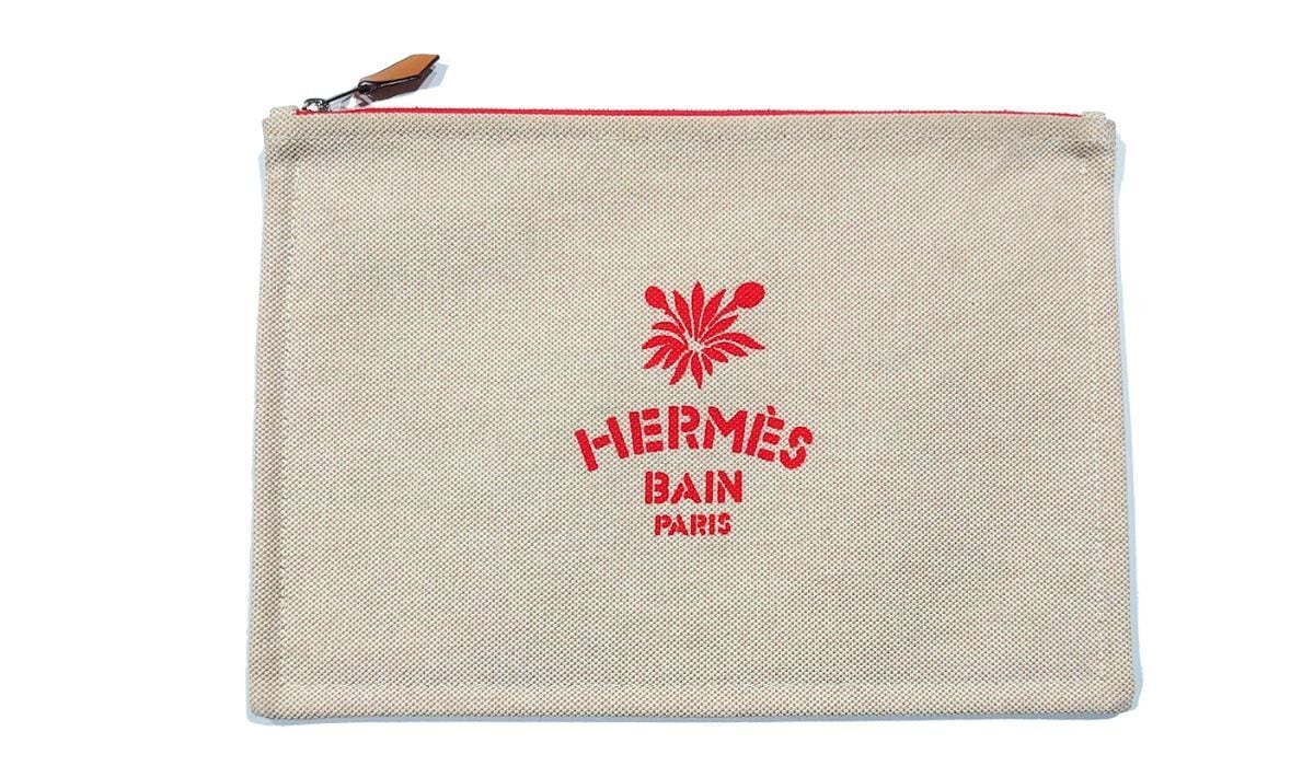 HERMES エルメス ニュー ヨッティング フラット ポーチ GM クラッチ