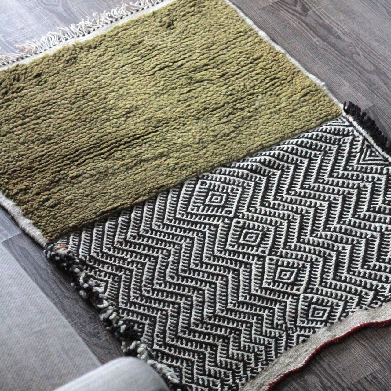 モロッコ ザナフィ RUG 約120×65m ミックスザナフィラグ モロッコ