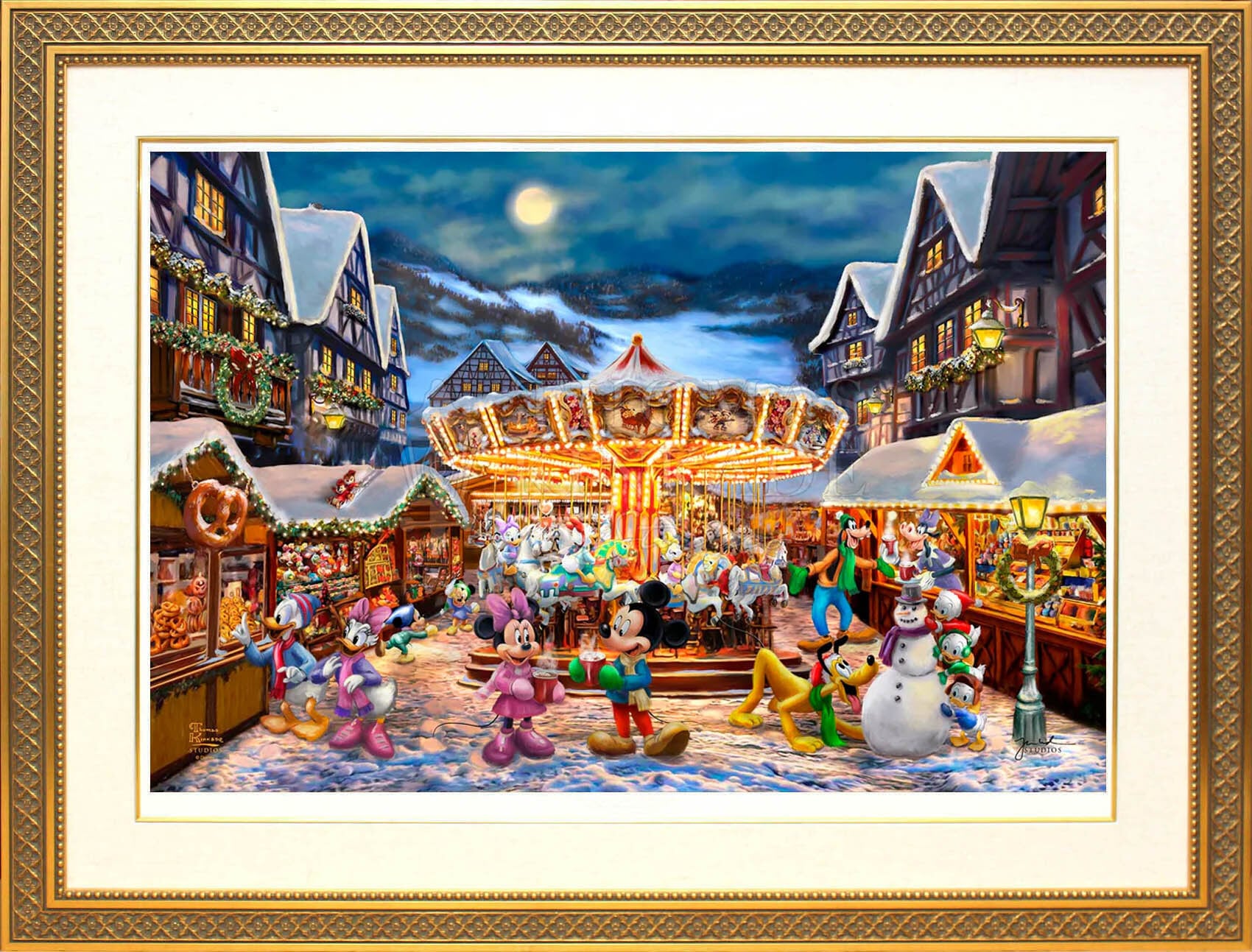 ディズニー絵画「ダンボ」作品証明書 展示用フック付ジークレ