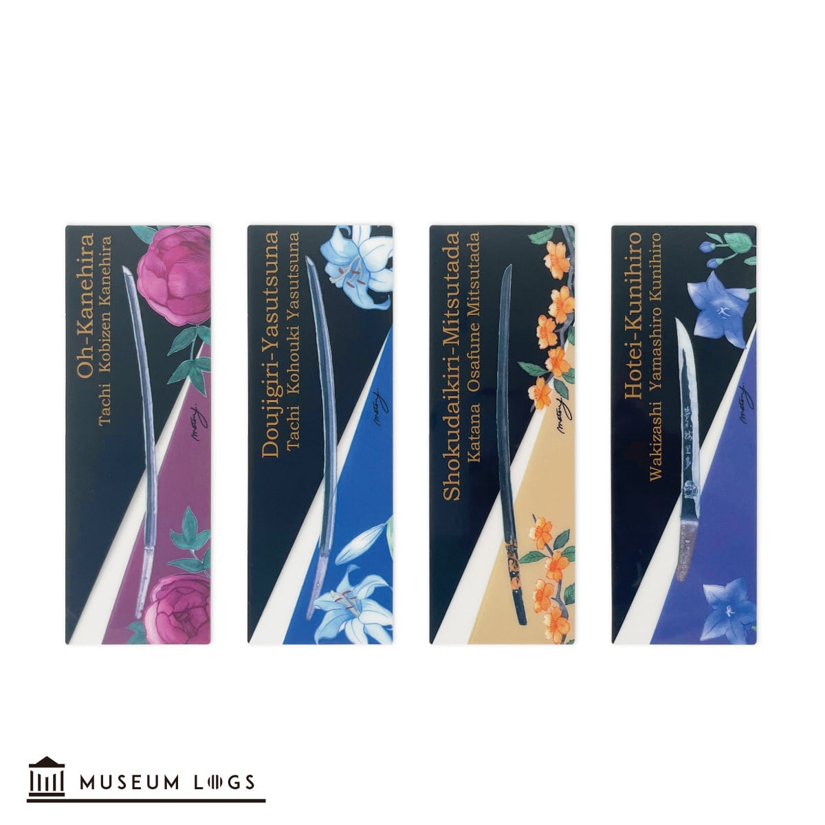 刀剣クリアしおり/第一弾【刀剣水彩】 | MUSEUM LOGS