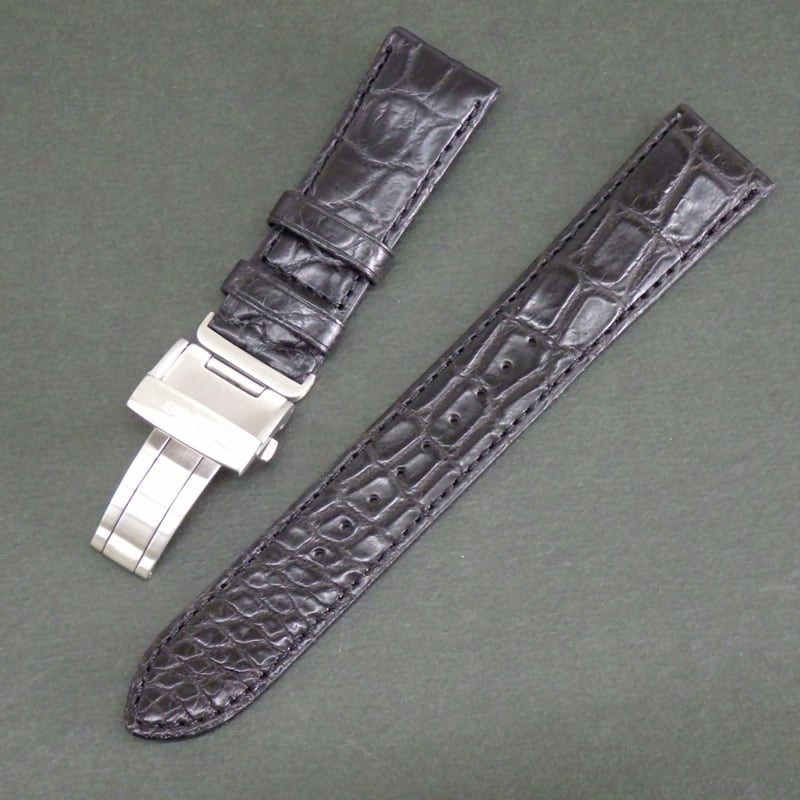 SEIKO セイコー 時計ベルト 20mm ワニ革 クロコダイルバンド L0H7011J9