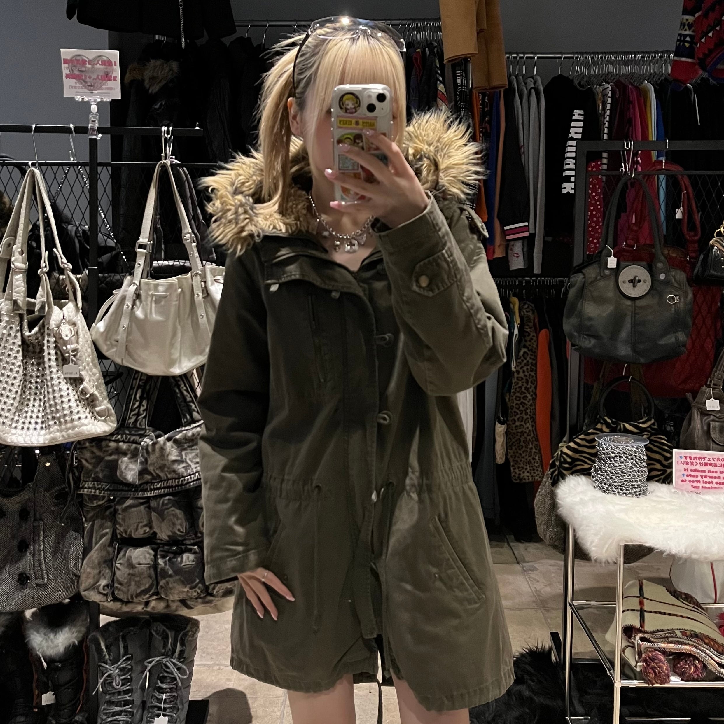 ファー モッズコート フェアリーグランジ | 古着屋 PINK