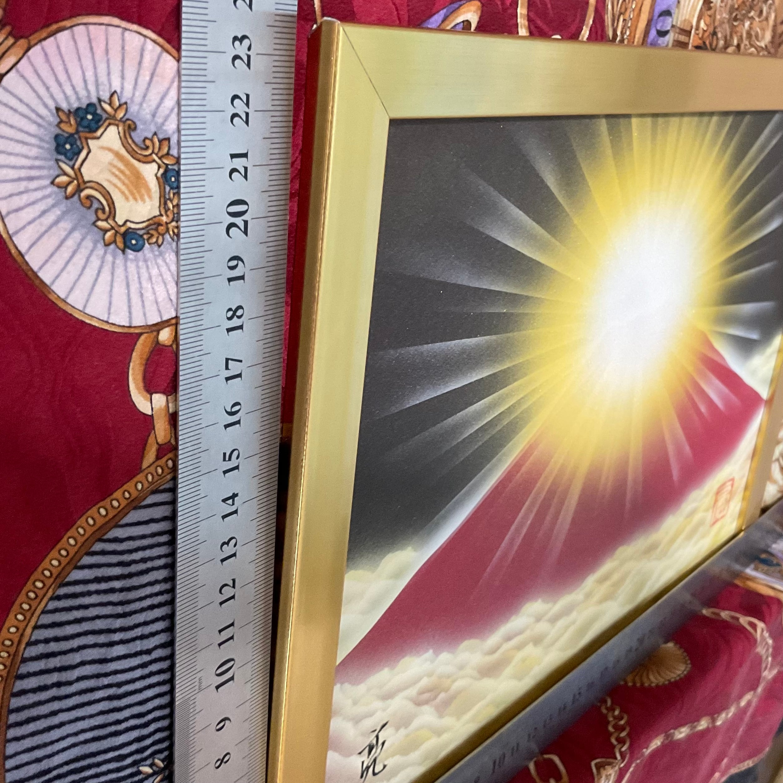 赤富士絵画新春セール｜ダイヤモンド赤富士強力エナジーアート金運仕事運