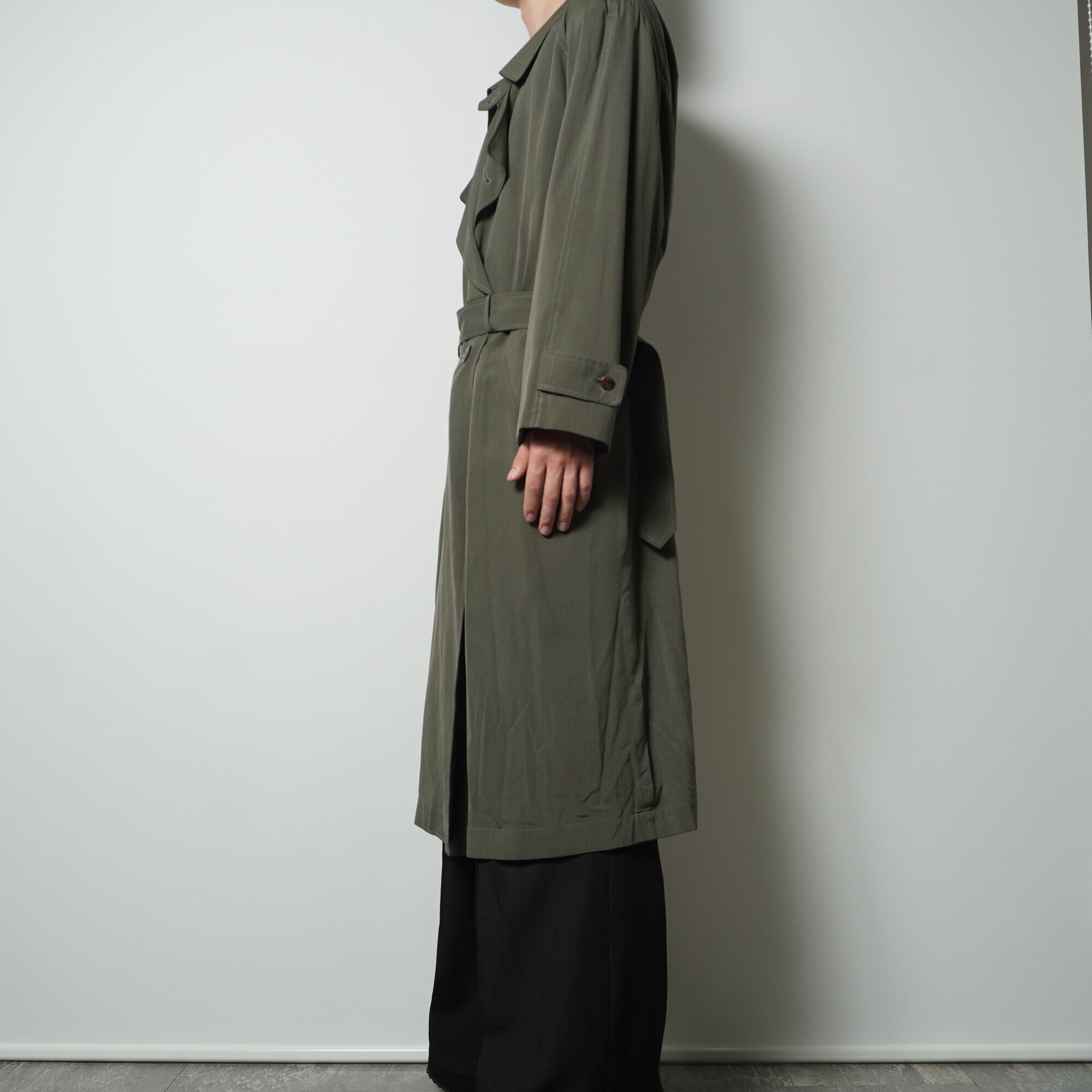 GIVENCHY】ジバンシー ”SILK100％”トレンチコート khaki | ブランド