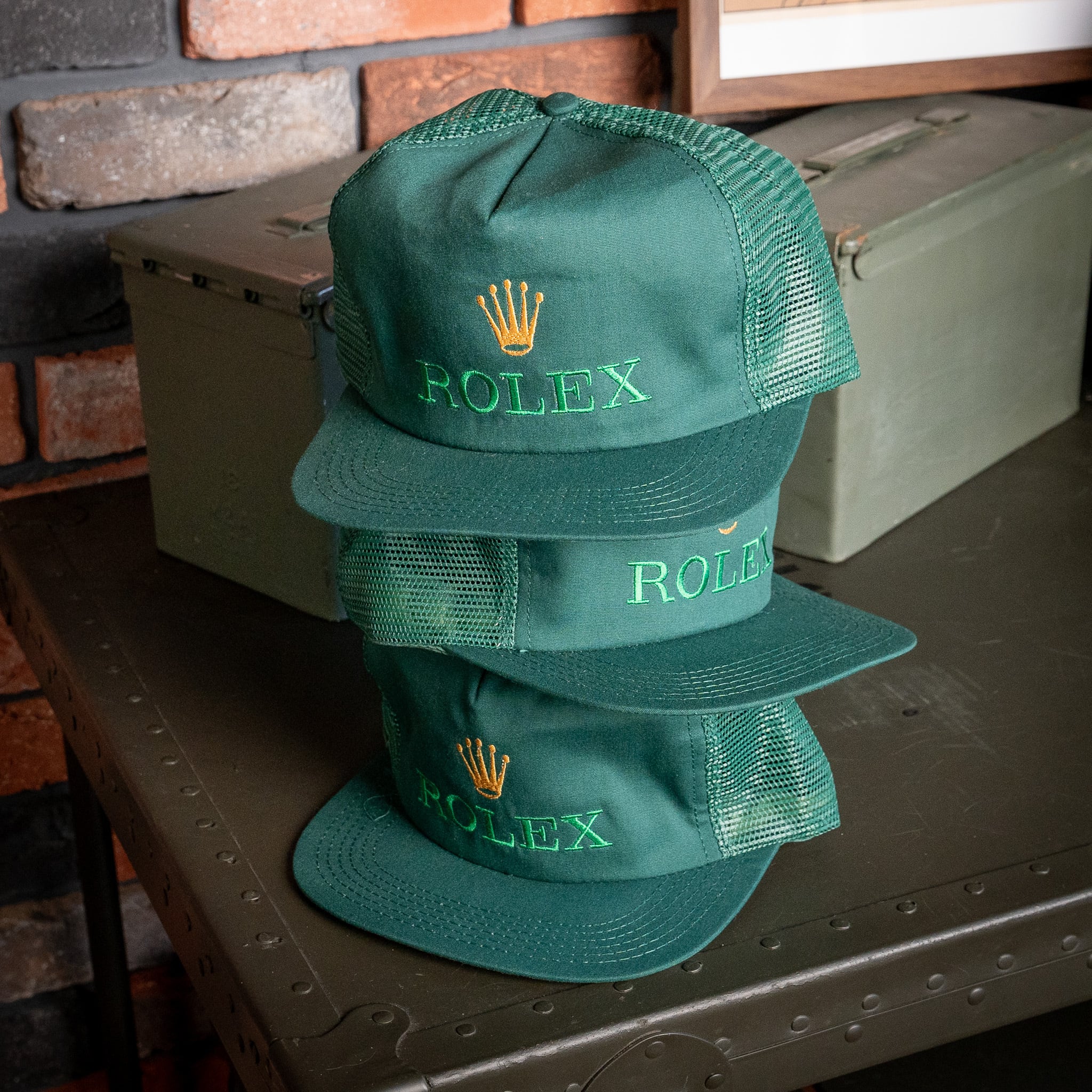 DEADSTOCK】ROLEX Trucker Cap Made in USA ロレックス メッシュ