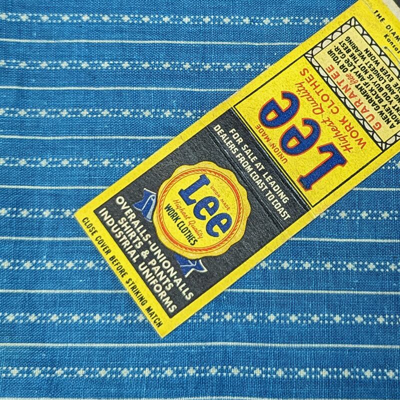 40s～ Lee WORK CLOTHES Match Book | Wonder Wear ヴィンテージ古着