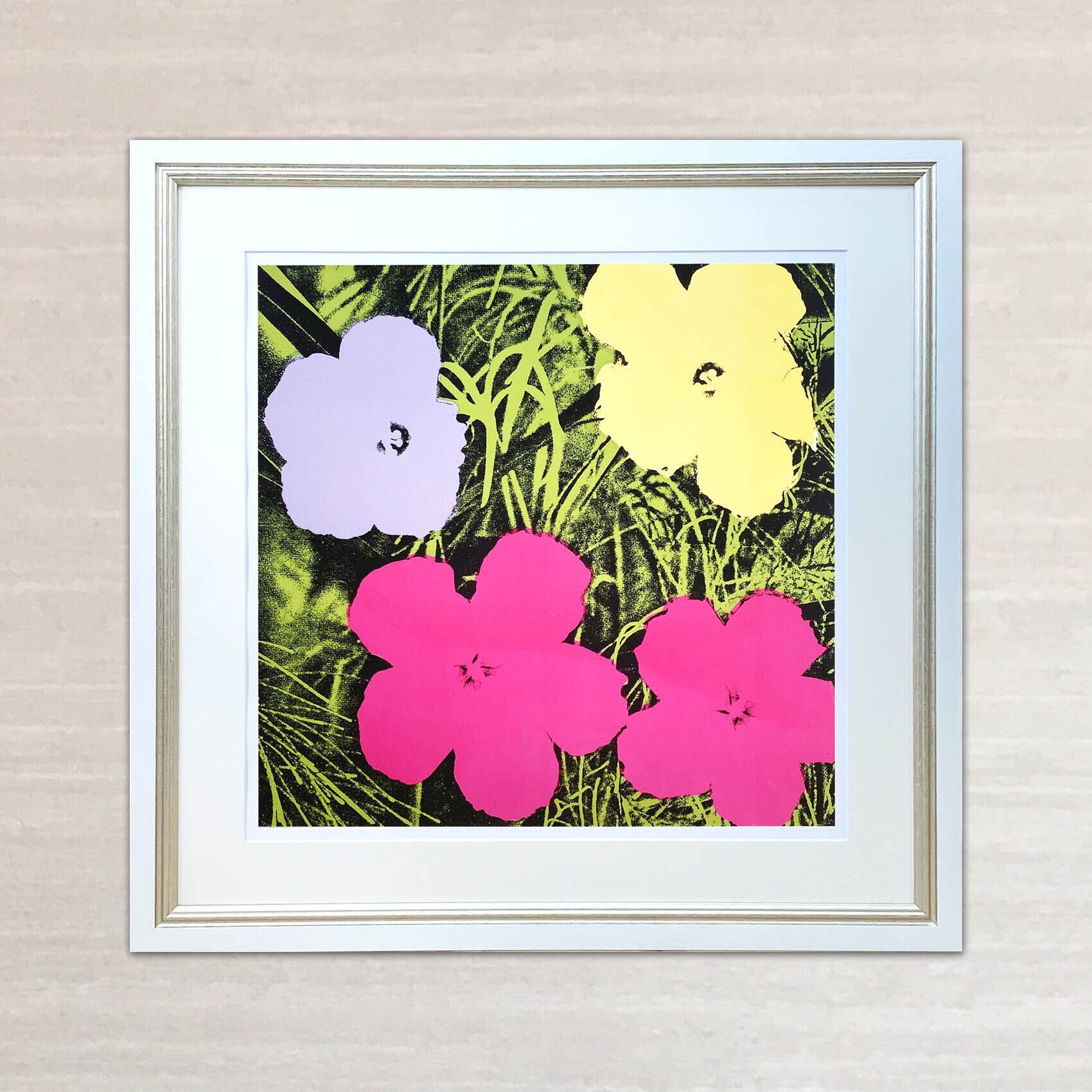 アンディ ウォーホル作品「フラワーズ,1970(パープル イエロー ピンク
